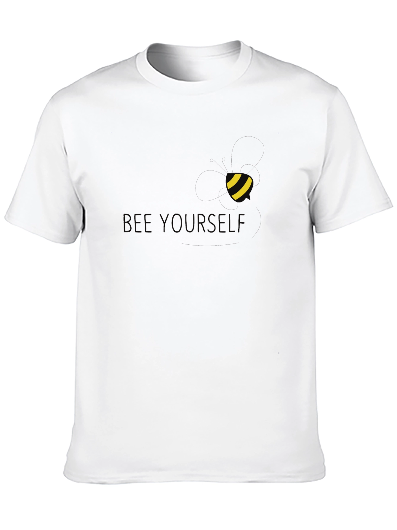 Bee Yourself Black T-Shirt - Stylish Comfortable Fit