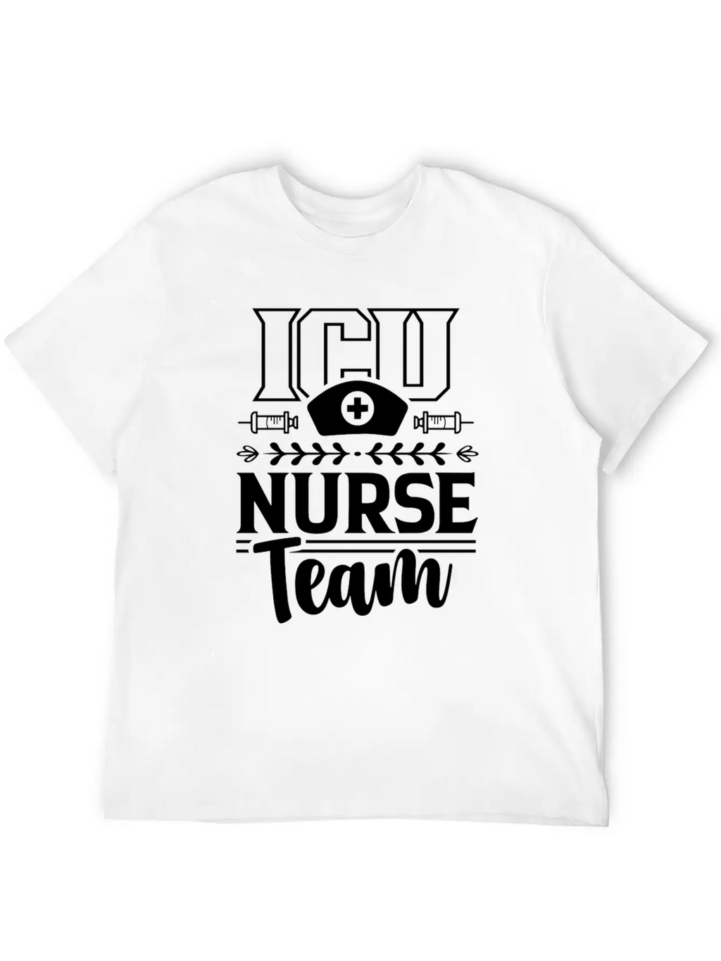 Icu Nurse Team ICE Nursing Hospital Unisex Casual T-Shirt – Clean Design For Daily Comfort