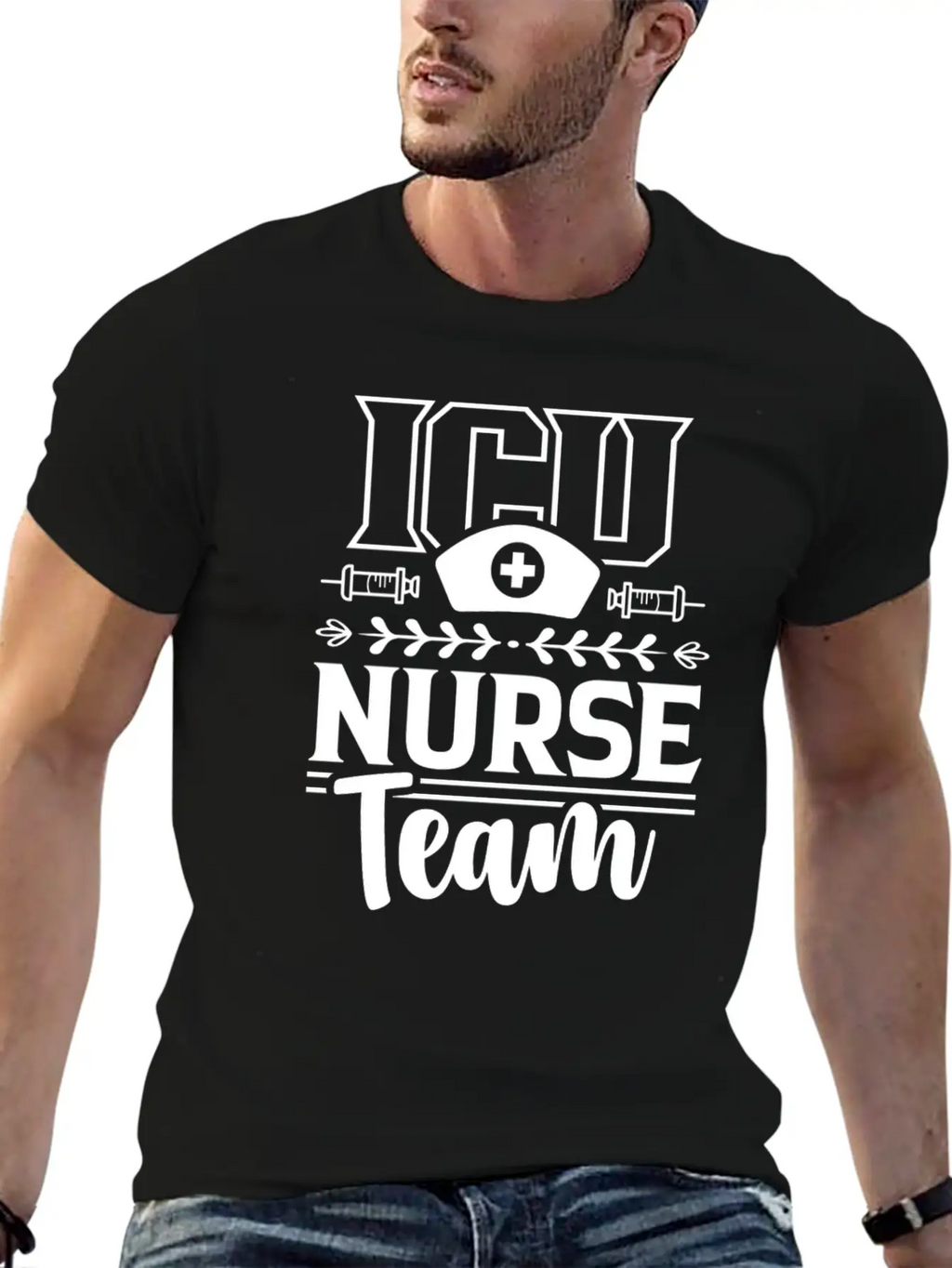 Icu Nurse Team ICE Nursing Hospital Unisex Casual T-Shirt – Clean Design For Daily Comfort