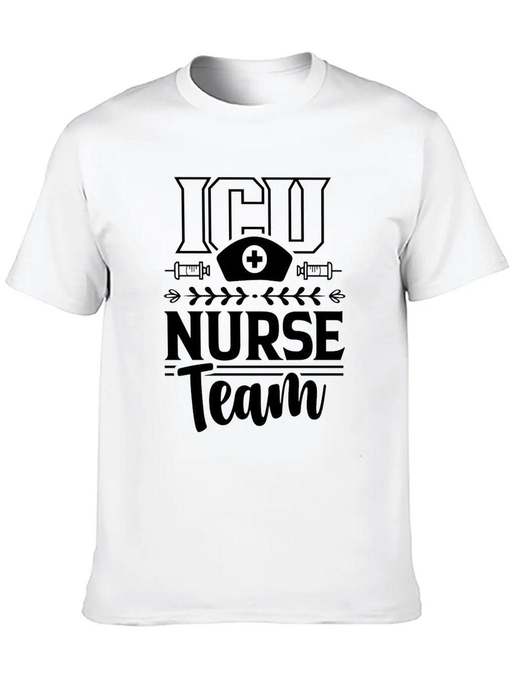 Icu Nurse Team ICE Nursing Hospital Unisex Casual T-Shirt – Clean Design For Daily Comfort