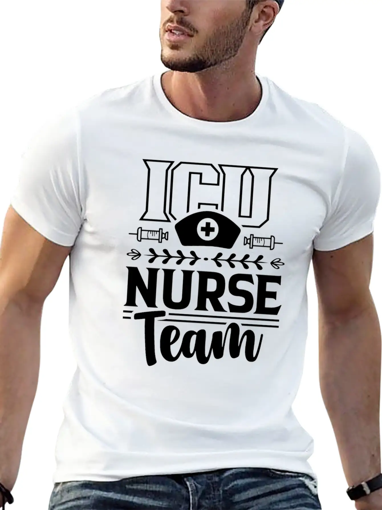 Icu Nurse Team ICE Nursing Hospital Unisex Casual T-Shirt – Clean Design For Daily Comfort