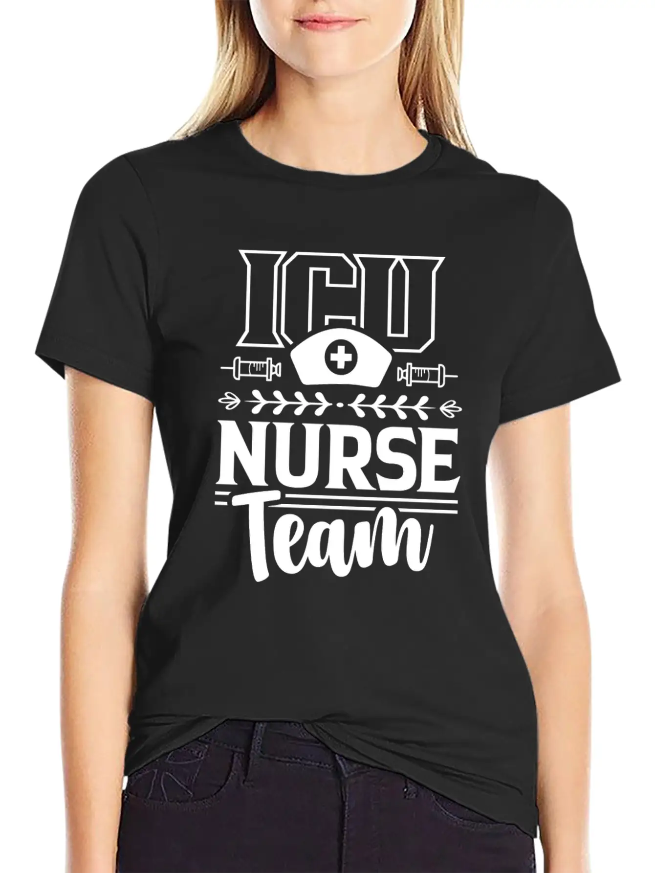 Icu Nurse Team ICE Nursing Hospital Unisex Casual T-Shirt – Clean Design For Daily Comfort