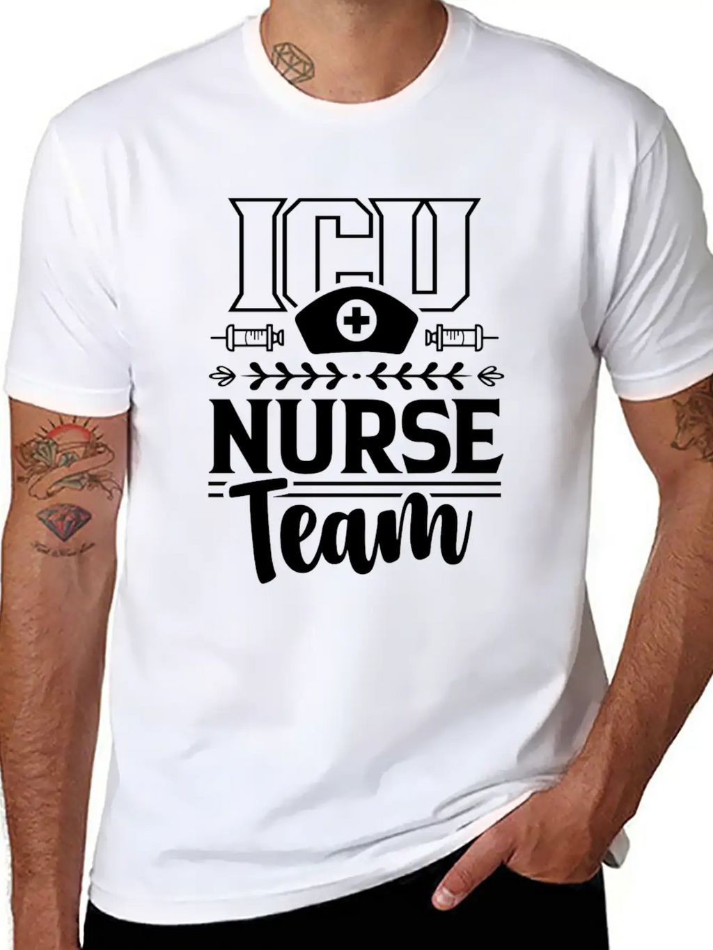 Icu Nurse Team ICE Nursing Hospital Unisex Casual T-Shirt – Clean Design For Daily Comfort