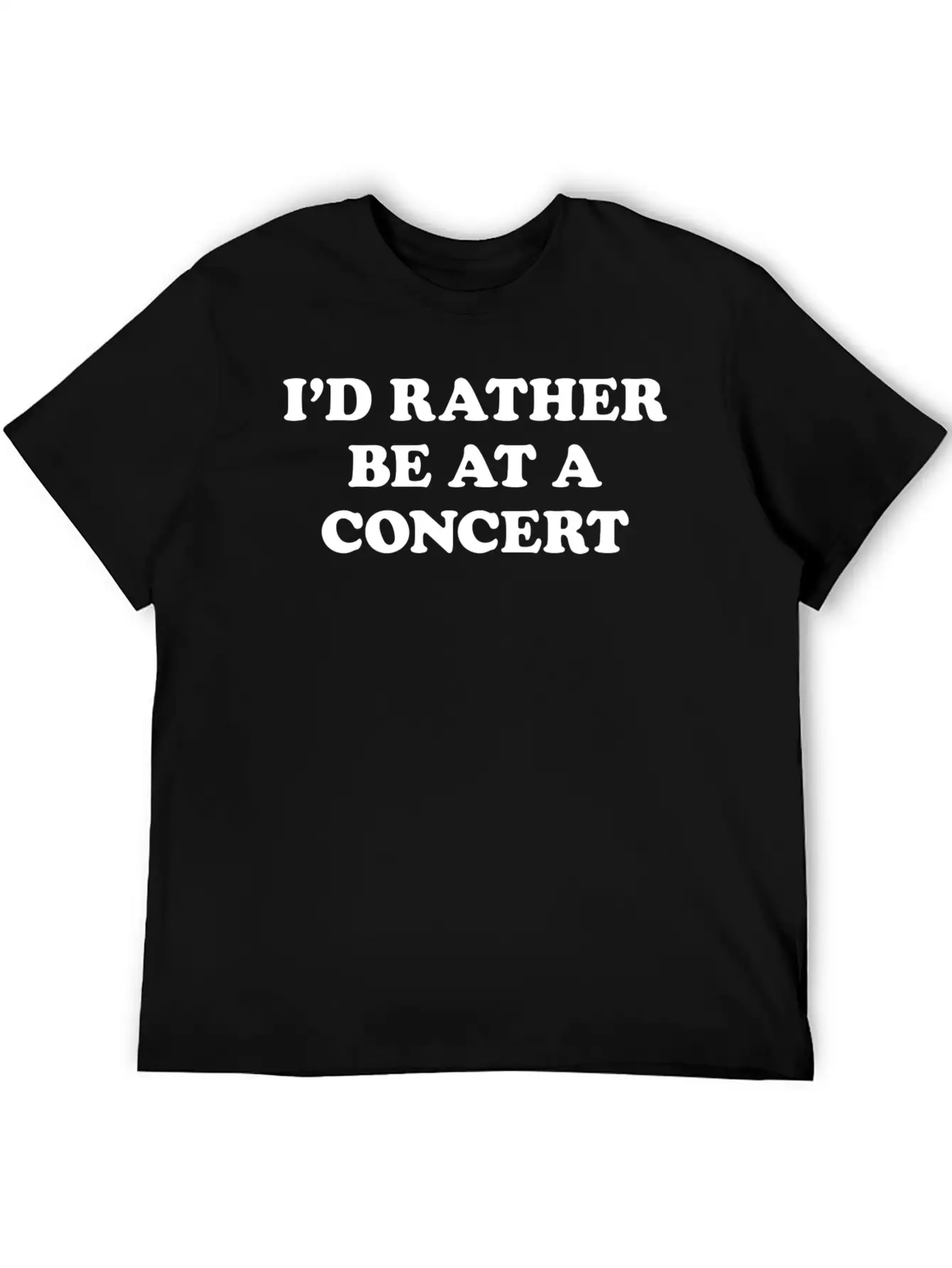 Id Rather Be At A Concert Girl Unisex Casual T-Shirt – Clean Design For Daily Comfort