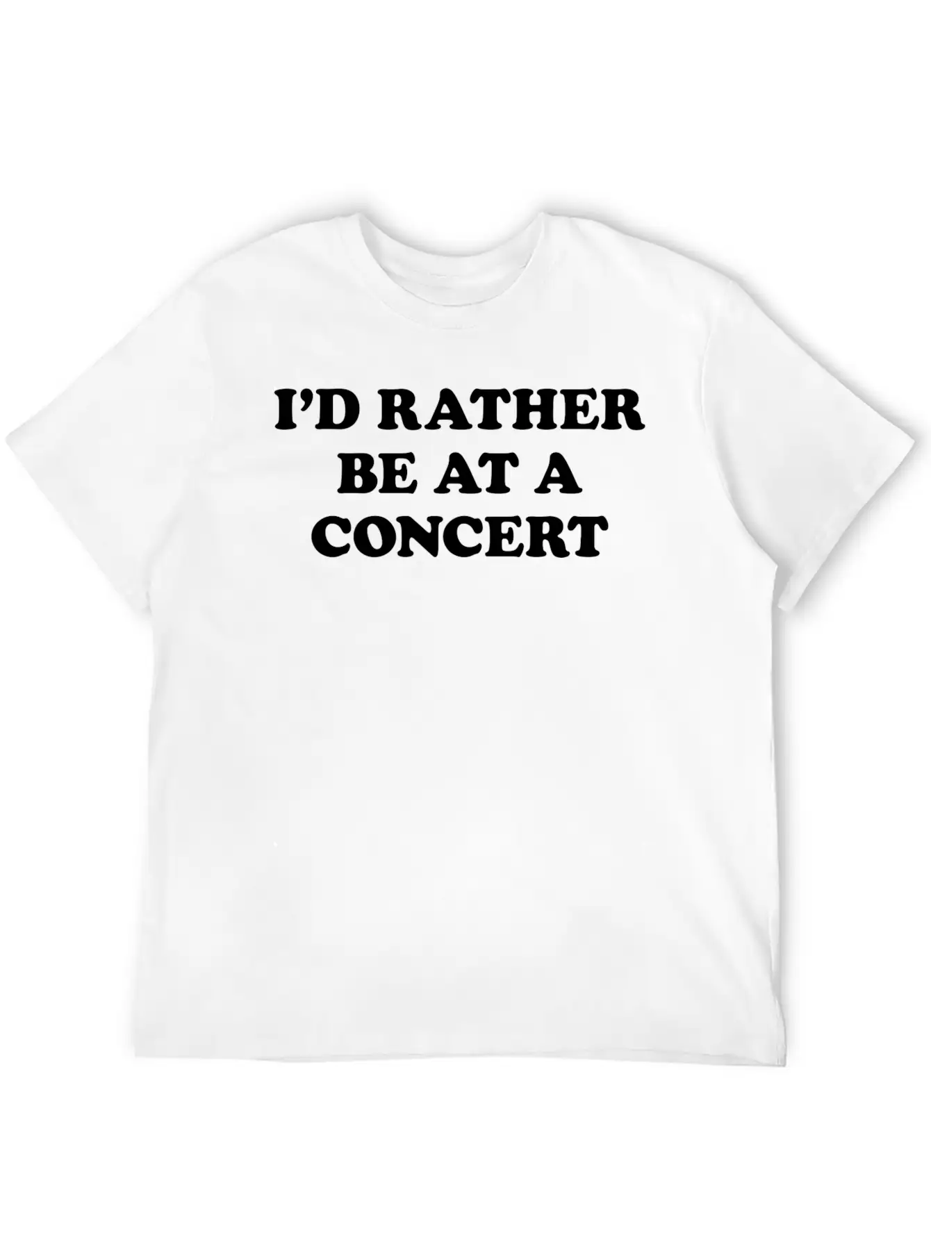 Id Rather Be At A Concert Girl Unisex Casual T-Shirt – Clean Design For Daily Comfort
