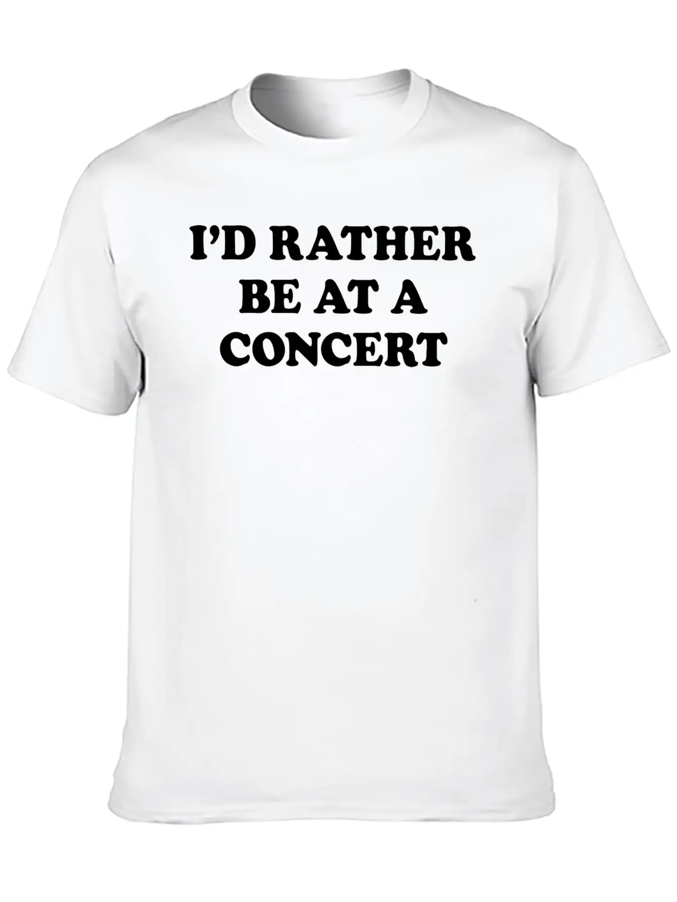 Id Rather Be At A Concert Girl Unisex Casual T-Shirt – Clean Design For Daily Comfort