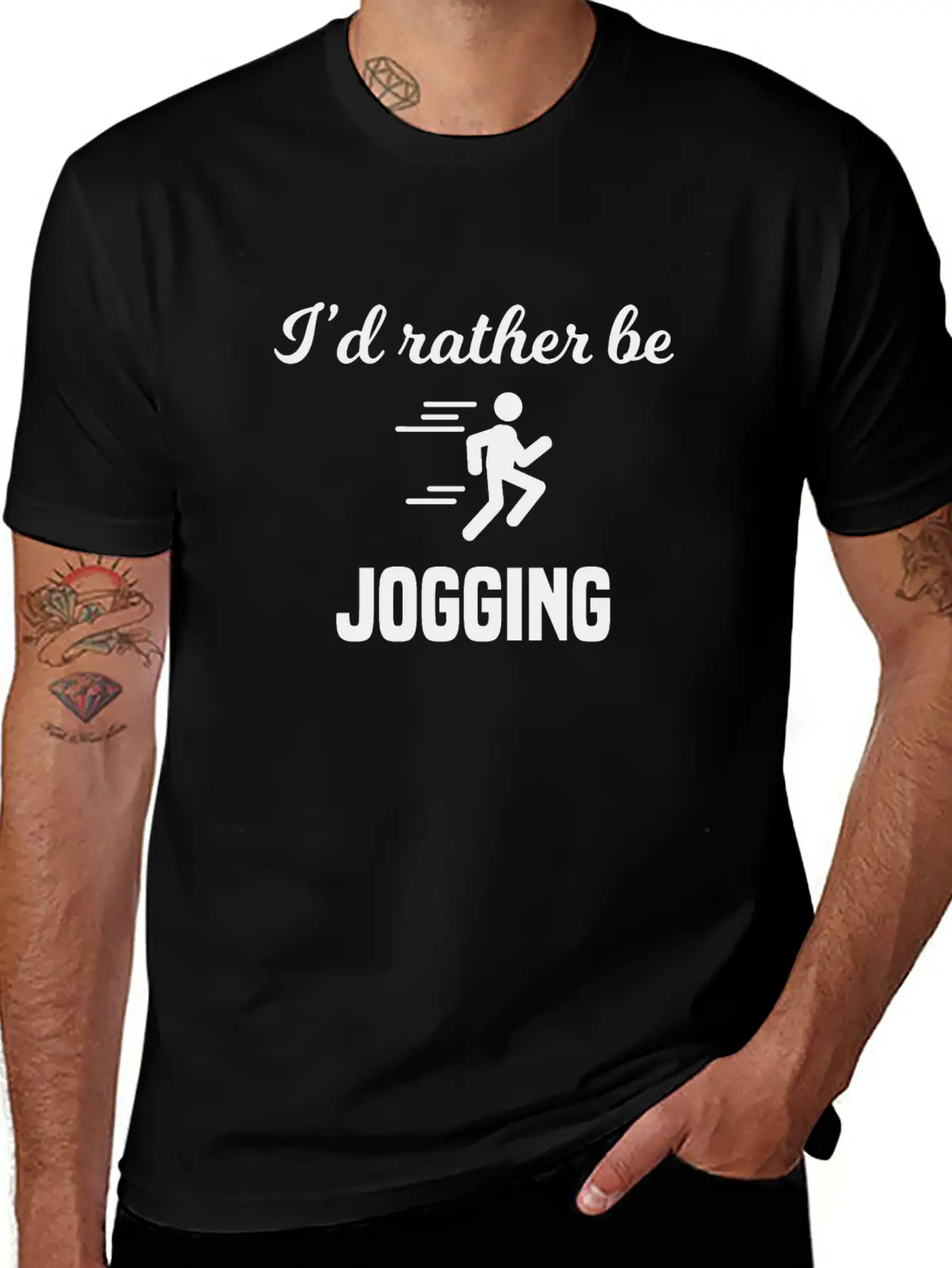 I'd Rather Be Jogging Breathable Soft Cotton T-Shirt – Timeless Casual Look