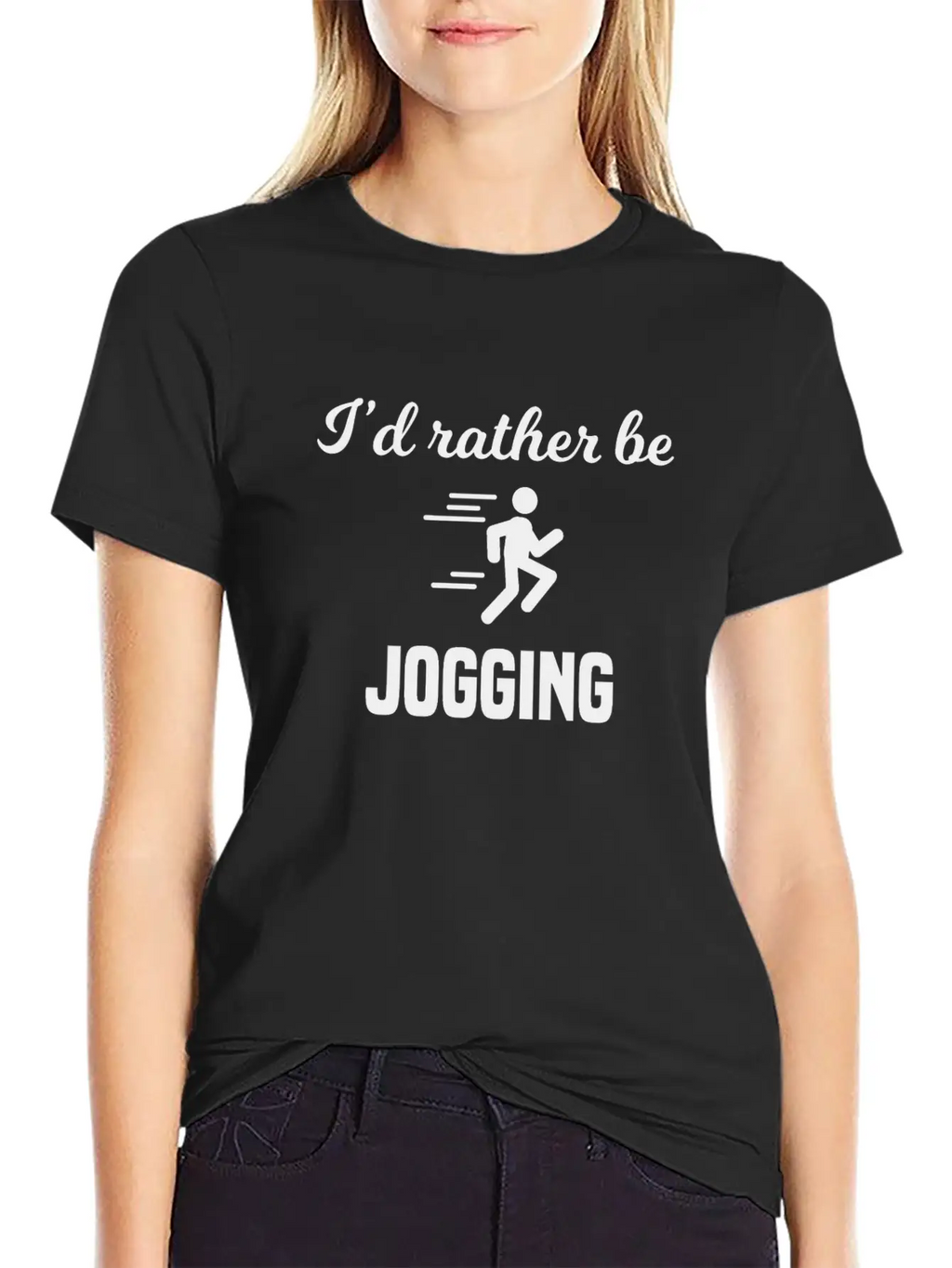 I'd Rather Be Jogging Breathable Soft Cotton T-Shirt – Timeless Casual Look