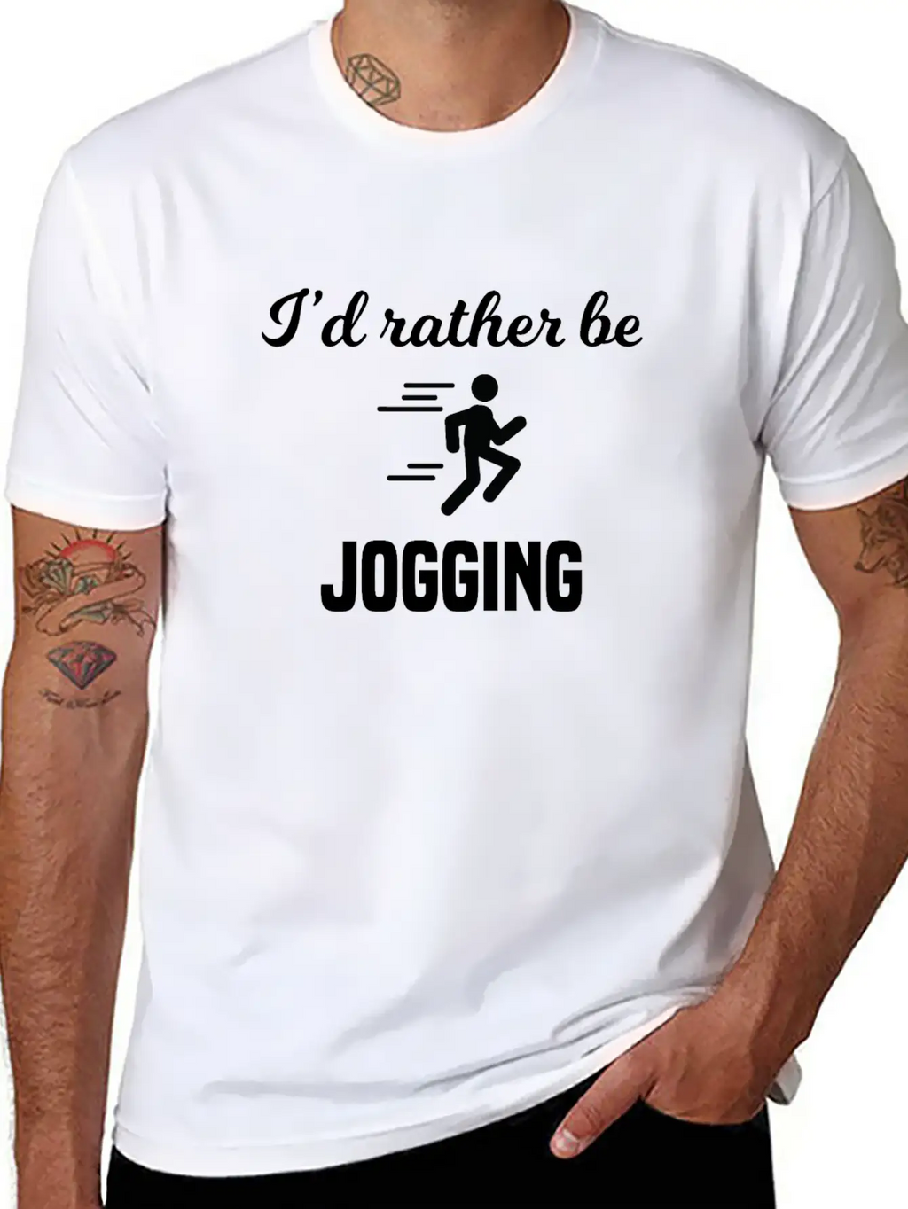 I'd Rather Be Jogging Breathable Soft Cotton T-Shirt – Timeless Casual Look