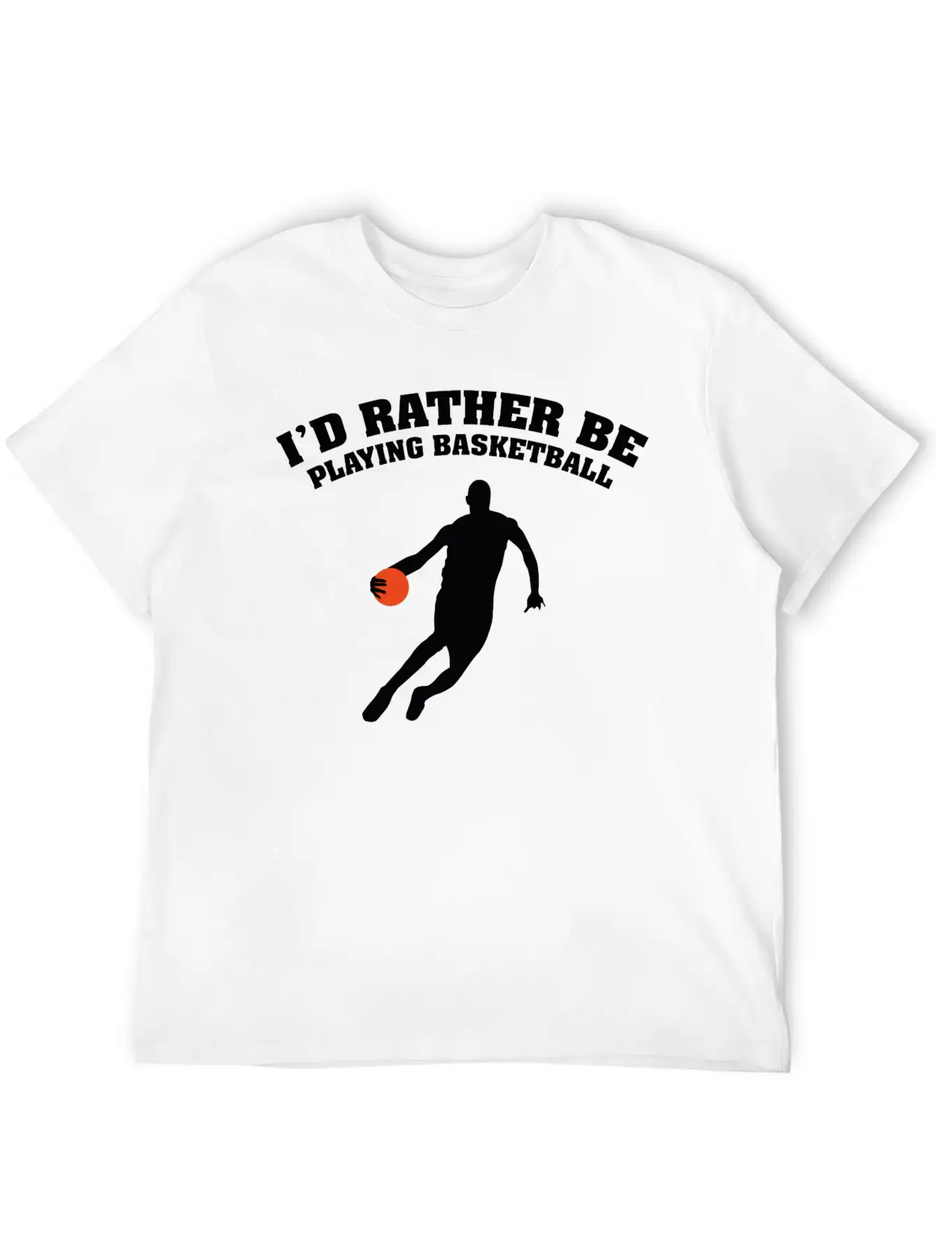 I'd Rather Be Playing Basketball Unisex Casual T-Shirt – Clean Design For Daily Comfort