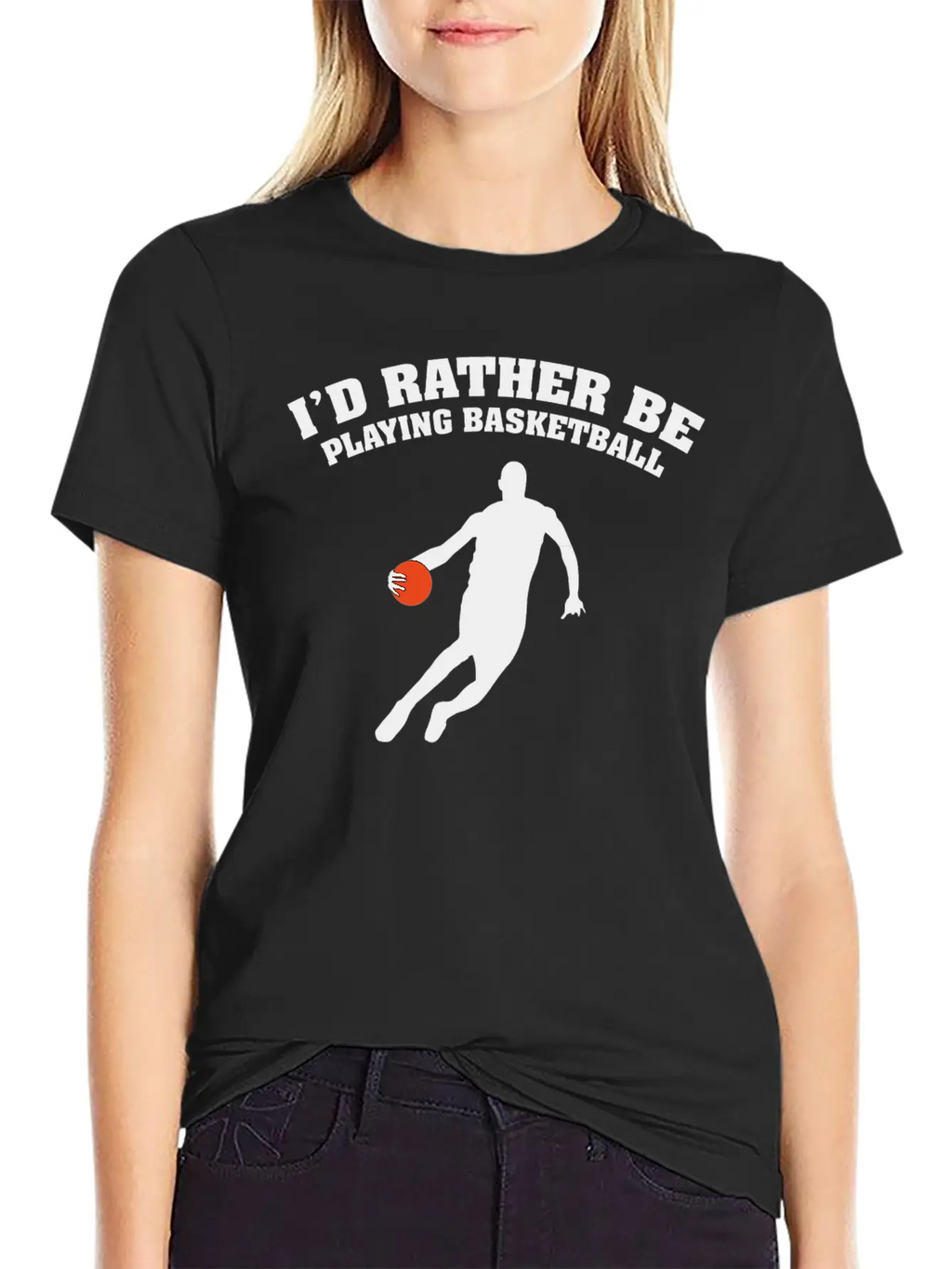 I'd Rather Be Playing Basketball Unisex Casual T-Shirt – Clean Design For Daily Comfort