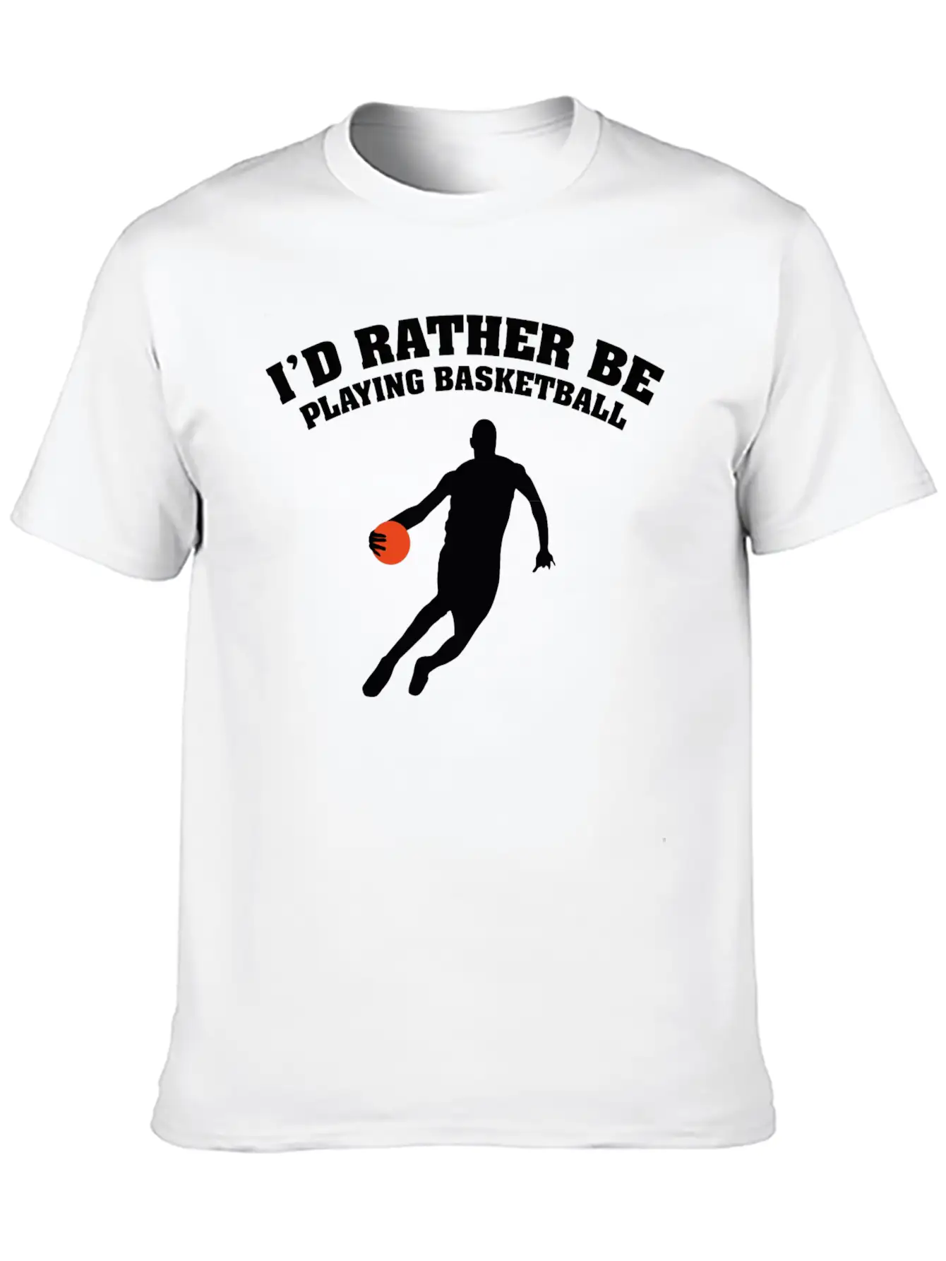 I'd Rather Be Playing Basketball Unisex Casual T-Shirt – Clean Design For Daily Comfort