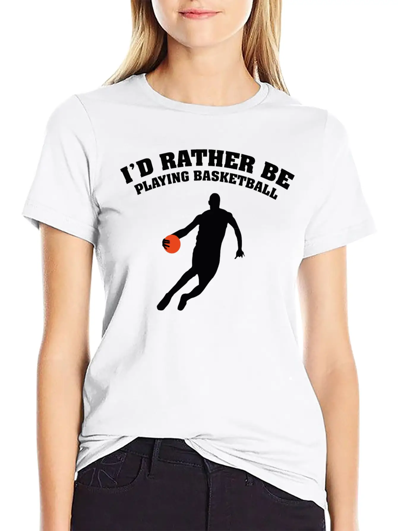 I'd Rather Be Playing Basketball Unisex Casual T-Shirt – Clean Design For Daily Comfort