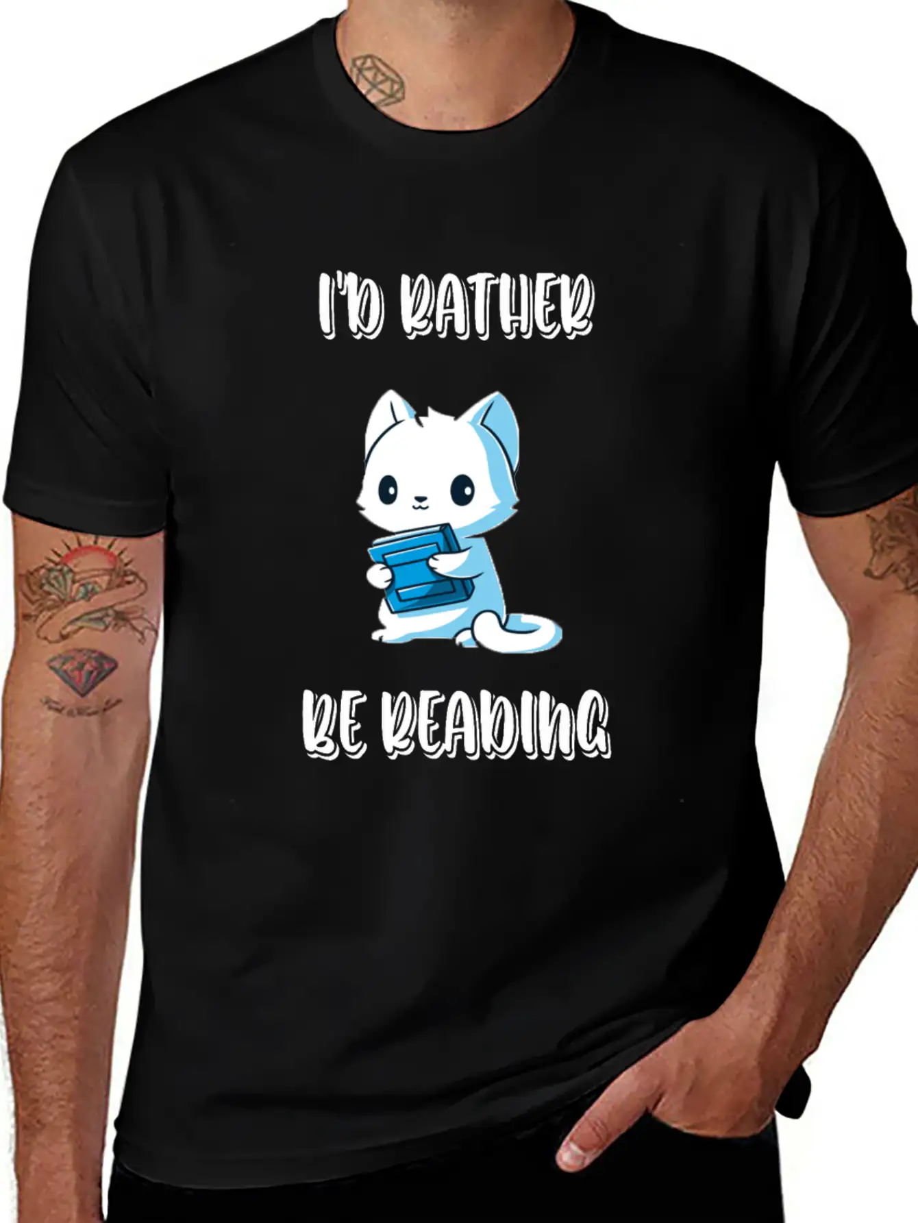 I'd Rather Be Reading Breathable Soft Cotton T-Shirt – Timeless Casual Look