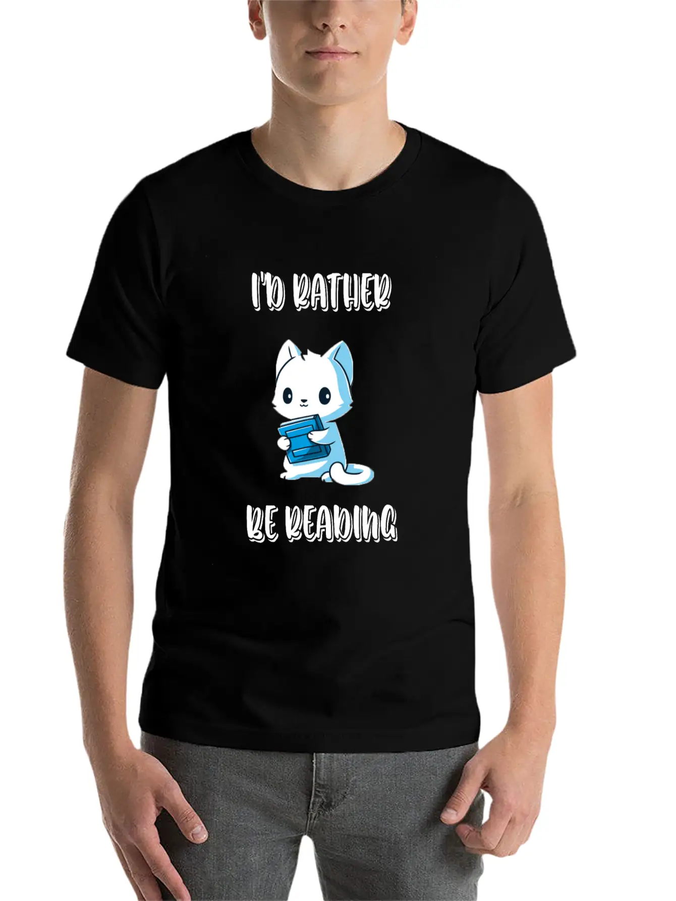 I'd Rather Be Reading Breathable Soft Cotton T-Shirt – Timeless Casual Look