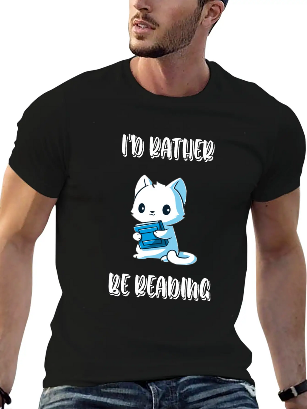 I'd Rather Be Reading Breathable Soft Cotton T-Shirt – Timeless Casual Look