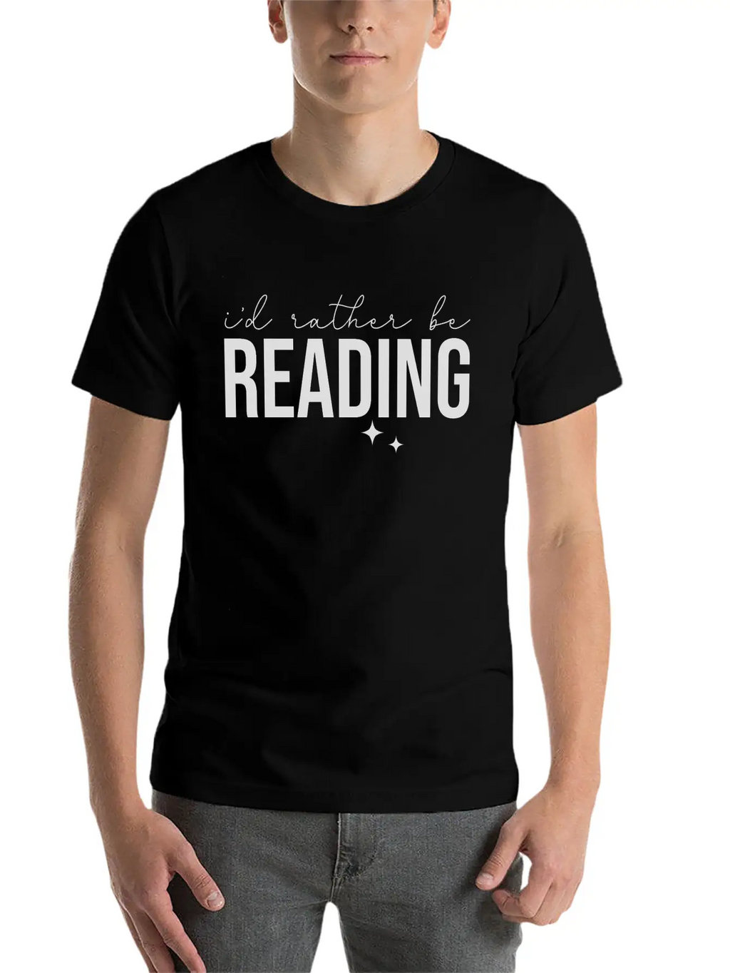 I'd Rather Be Reading Stylish Everyday T-Shirt – Unisex Basic Cotton Tee