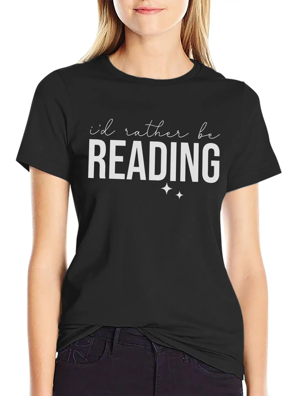 I'd Rather Be Reading Stylish Everyday T-Shirt – Unisex Basic Cotton Tee