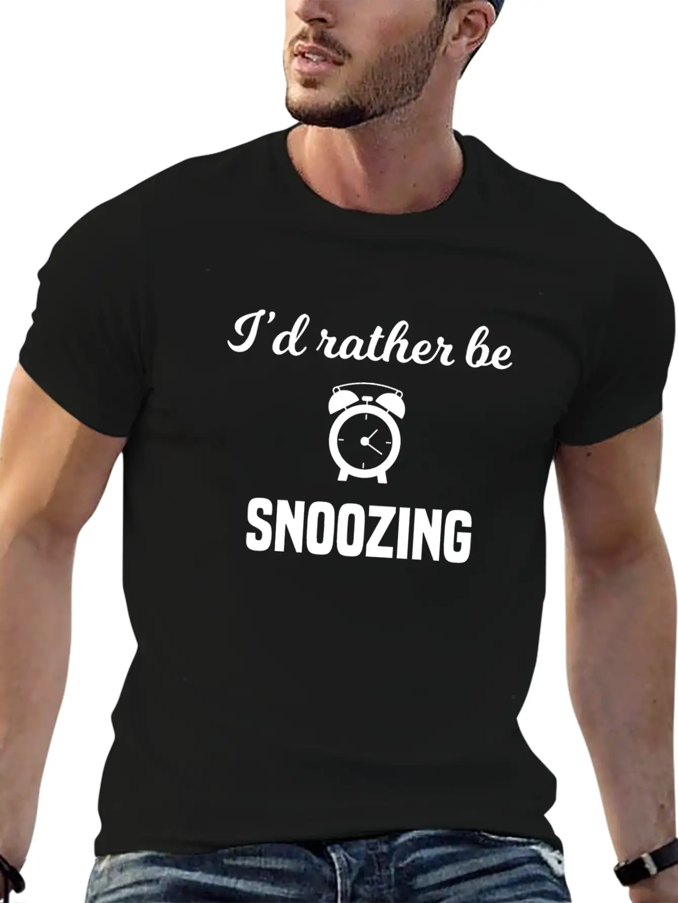 I'd Rather Be Snoozing Casual Graphic T-Shirt – Simple And Comfortable Daily Wear