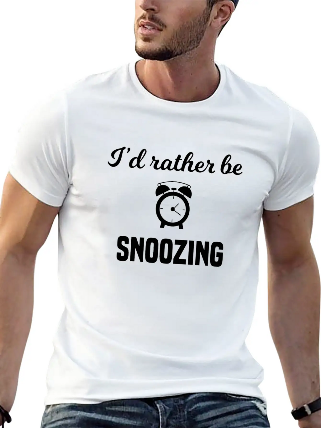 I'd Rather Be Snoozing Casual Graphic T-Shirt – Simple And Comfortable Daily Wear