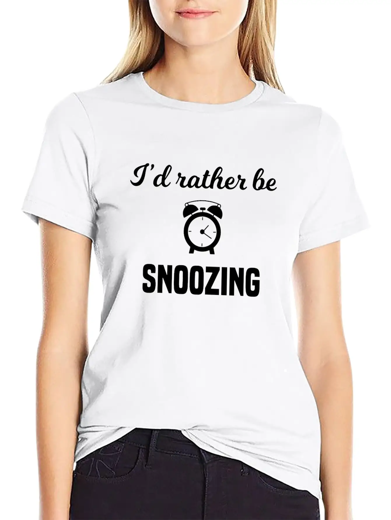 I'd Rather Be Snoozing Casual Graphic T-Shirt – Simple And Comfortable Daily Wear