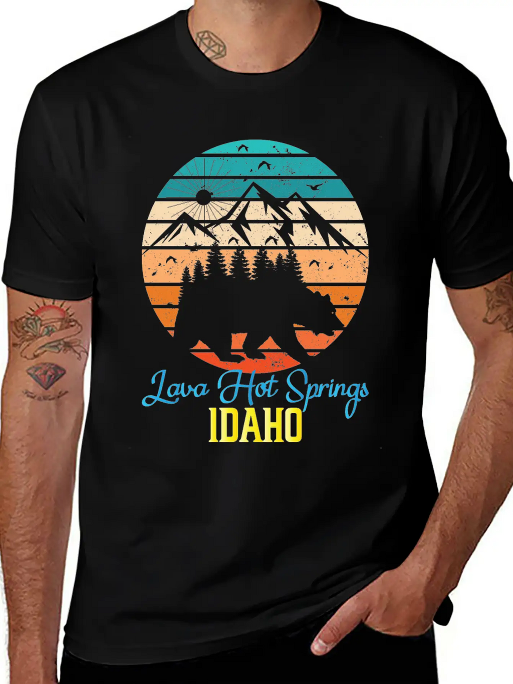 Idaho Mountain Family Camping Trip Lava Hot Spring Unisex Casual T-Shirt – Clean Design For Daily Comfort