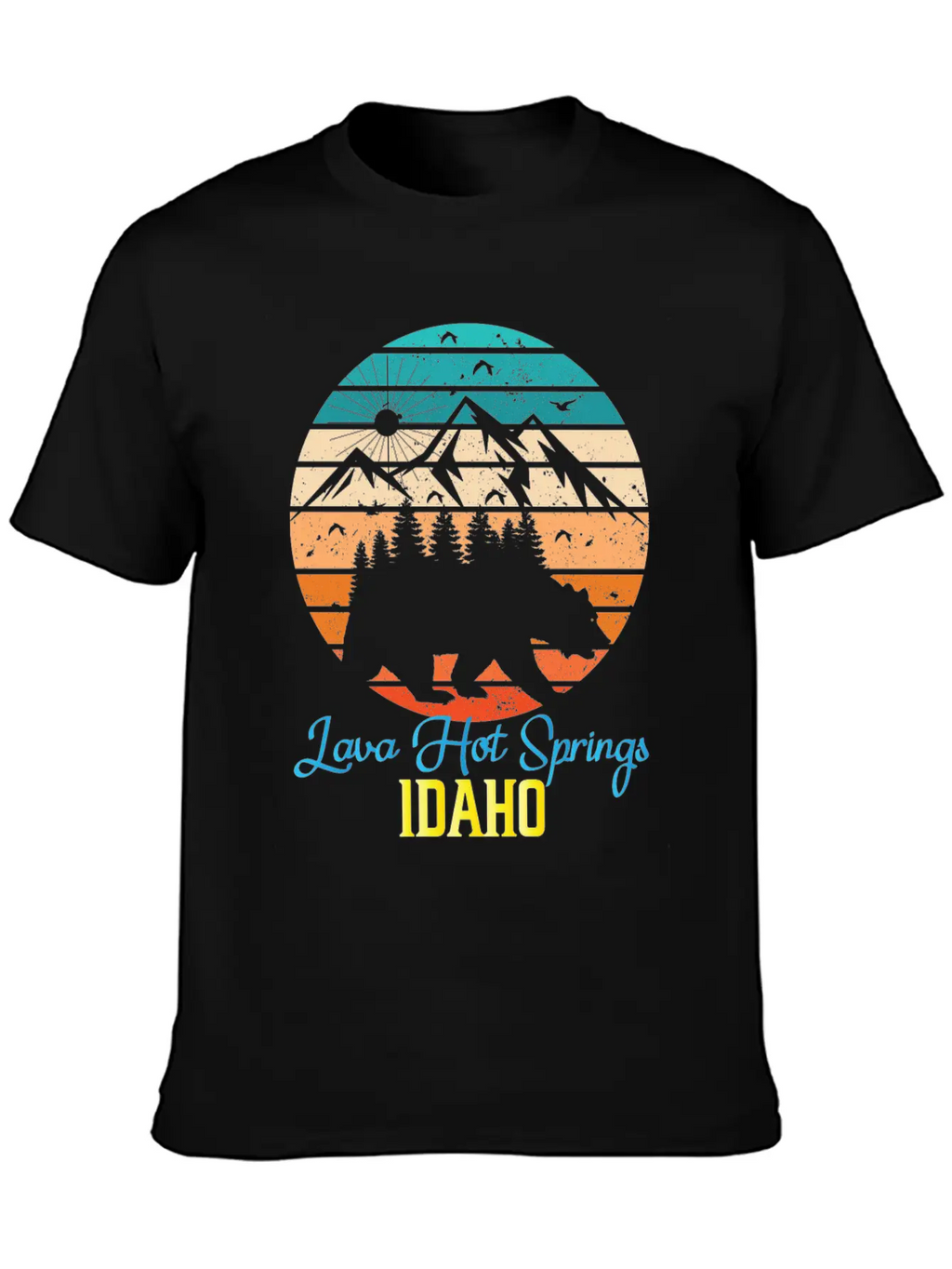 Idaho Mountain Family Camping Trip Lava Hot Spring Unisex Casual T-Shirt – Clean Design For Daily Comfort