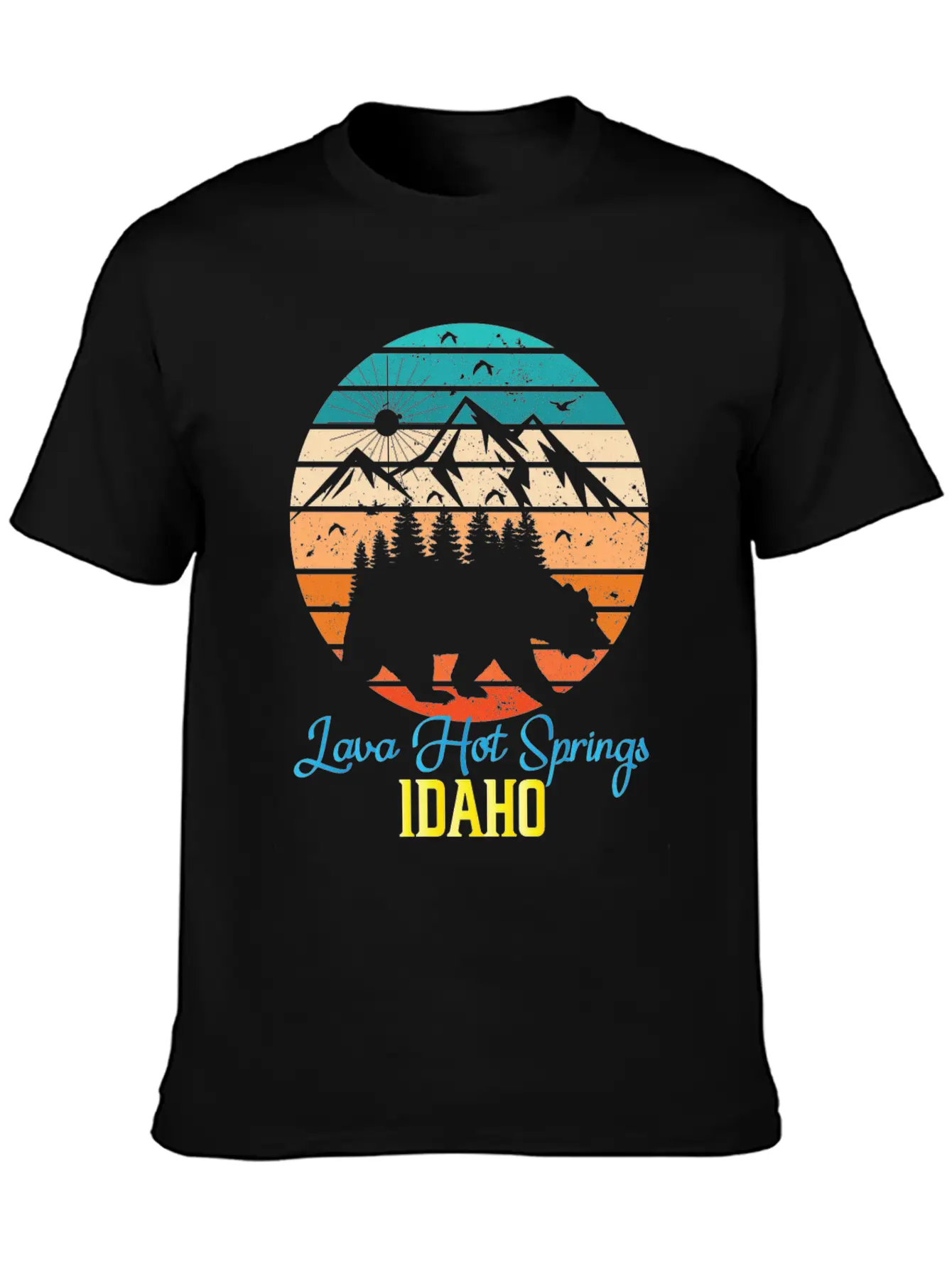 Idaho Mountain Family Camping Trip Lava Hot Spring Unisex Casual T-Shirt – Clean Design For Daily Comfort