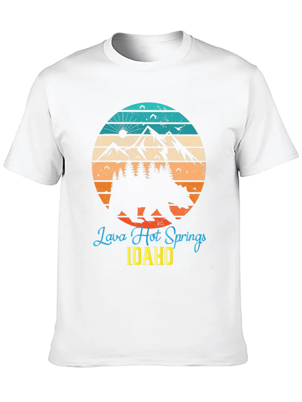 Idaho Mountain Family Camping Trip Lava Hot Spring Unisex Casual T-Shirt – Clean Design For Daily Comfort