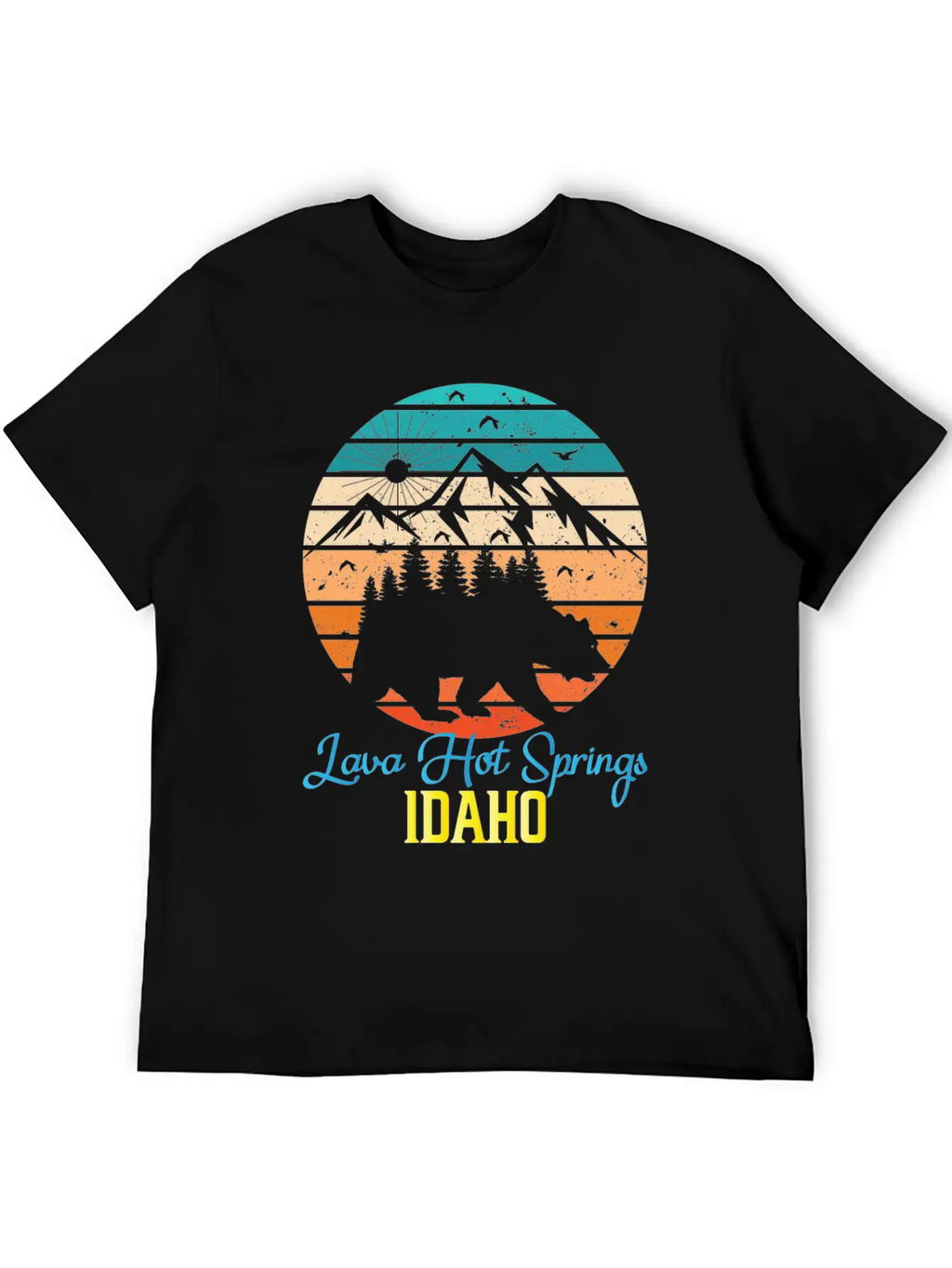 Idaho Mountain Family Camping Trip Lava Hot Spring Unisex Casual T-Shirt – Clean Design For Daily Comfort
