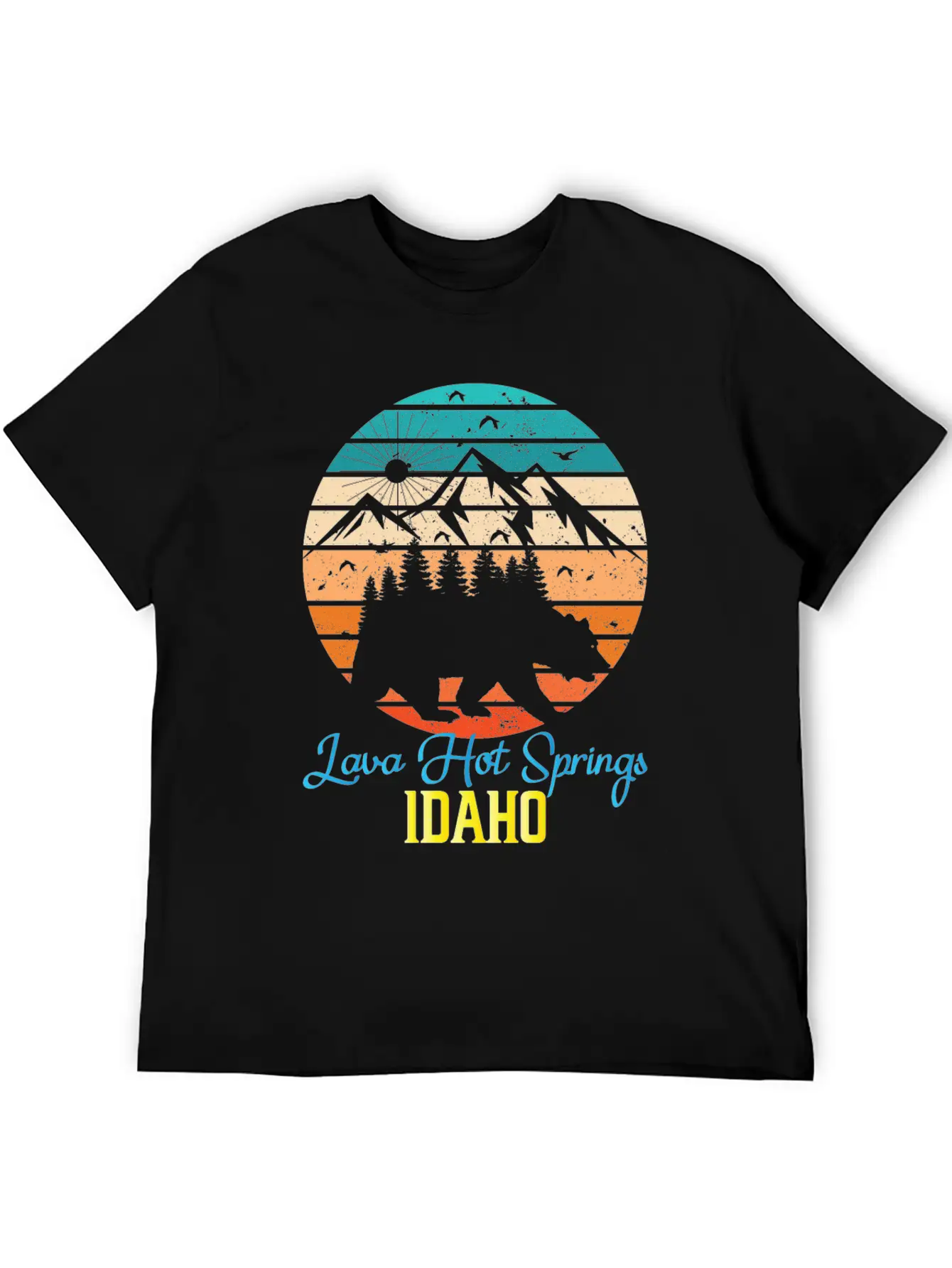 Idaho Mountain Family Camping Trip Lava Hot Spring Unisex Casual T-Shirt – Clean Design For Daily Comfort