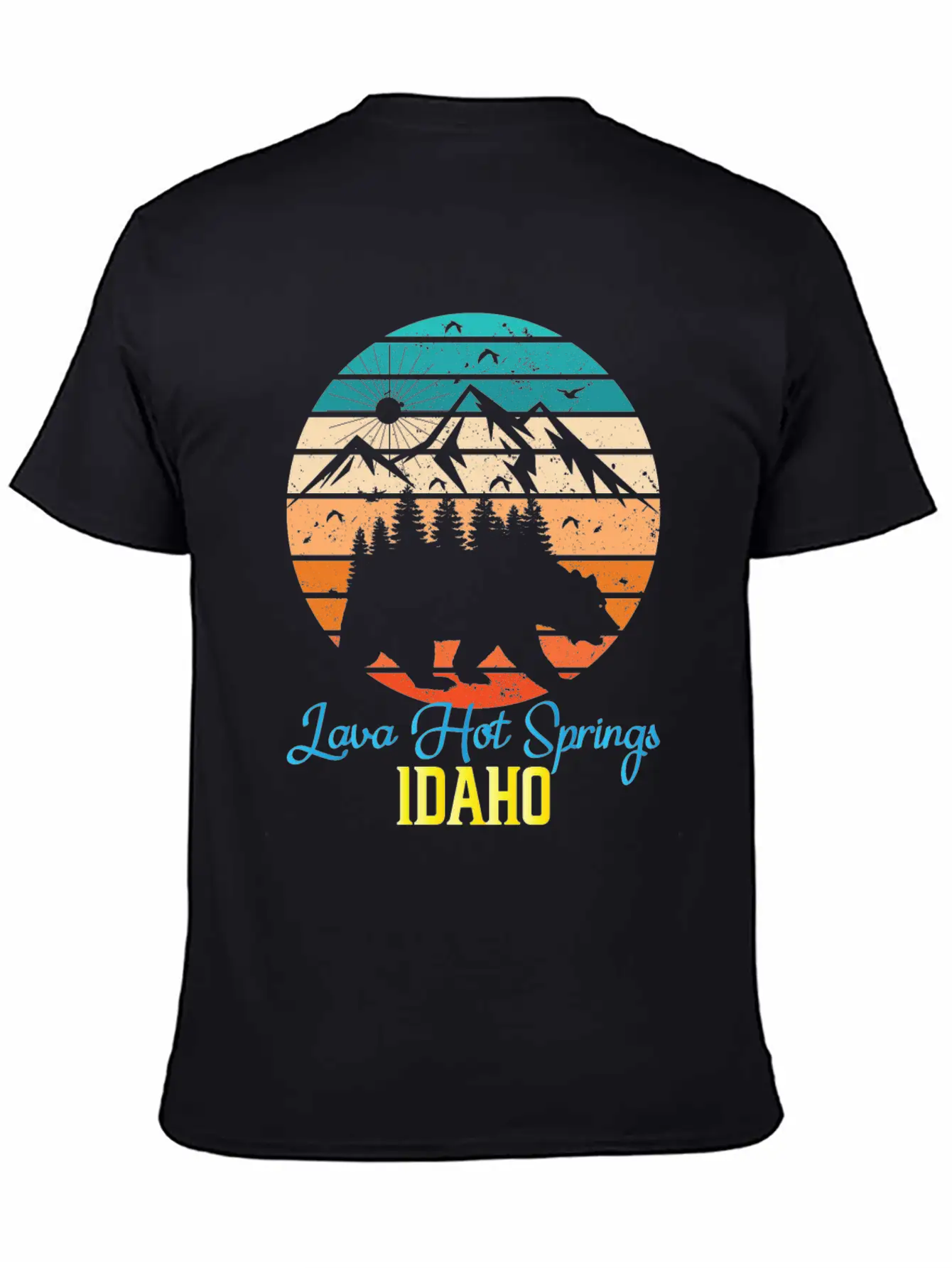 Idaho Mountain Family Camping Trip Lava Hot Spring Unisex Casual T-Shirt – Clean Design For Daily Comfort
