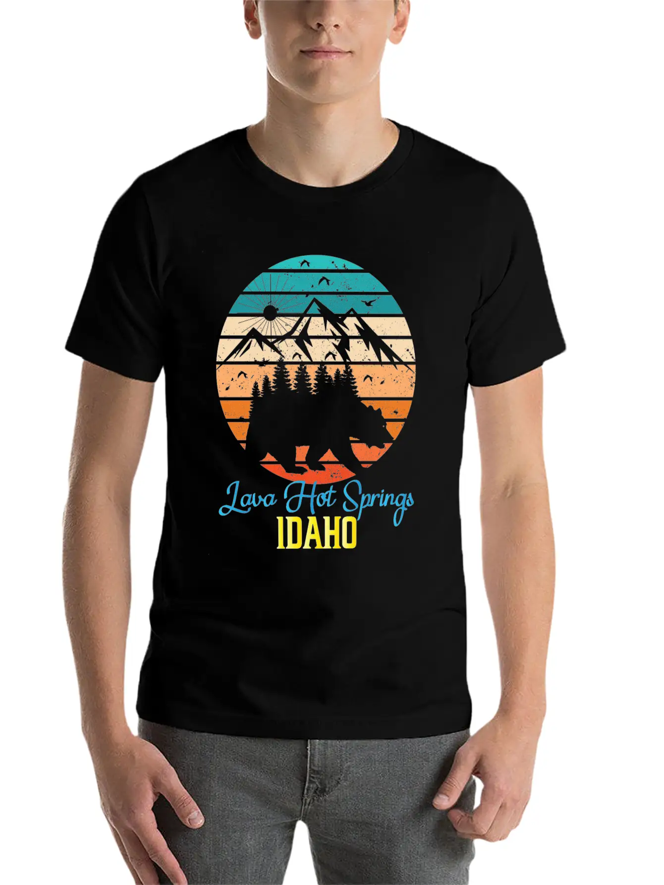 Idaho Mountain Family Camping Trip Lava Hot Spring Unisex Casual T-Shirt – Clean Design For Daily Comfort