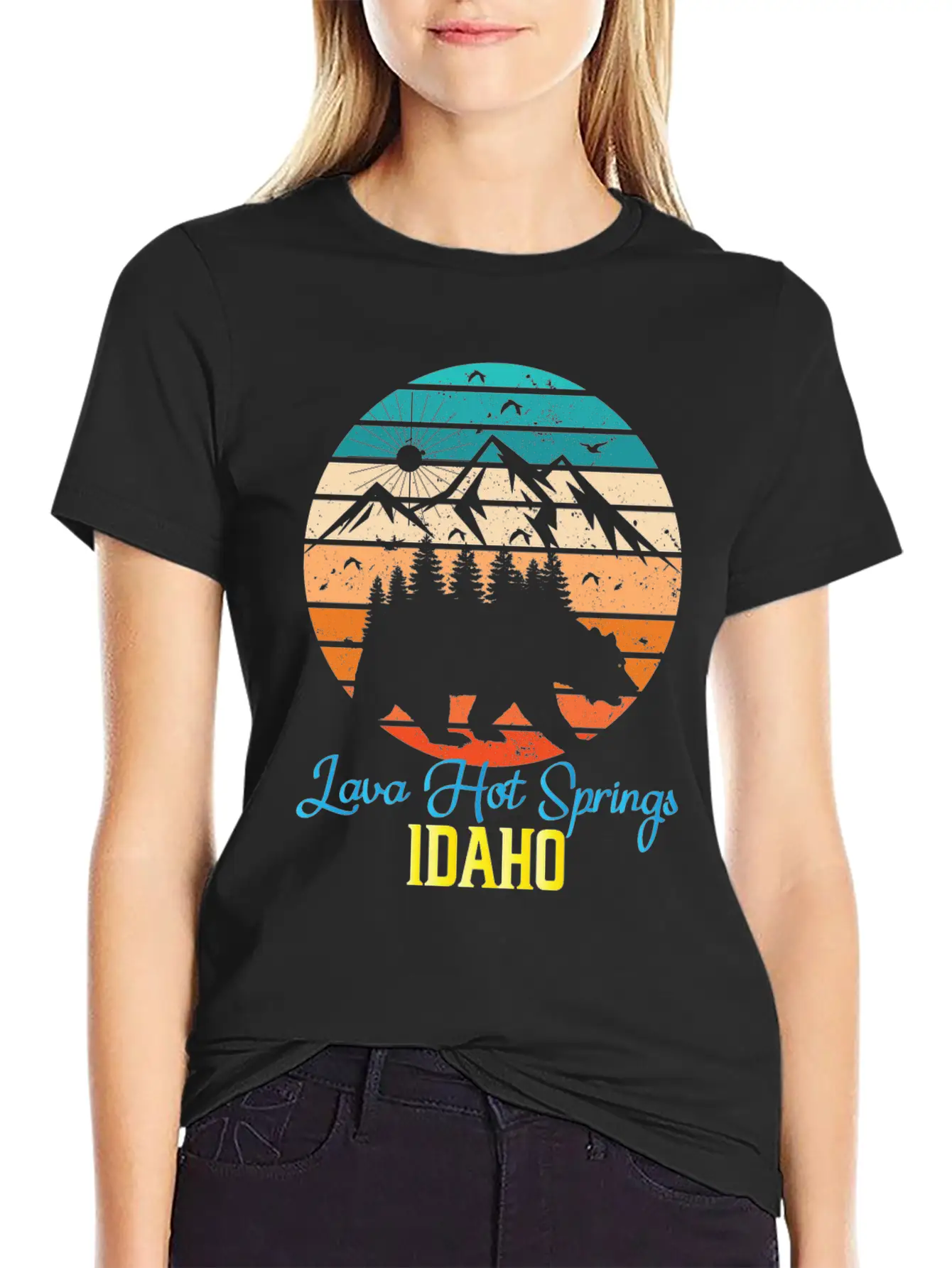 Idaho Mountain Family Camping Trip Lava Hot Spring Unisex Casual T-Shirt – Clean Design For Daily Comfort