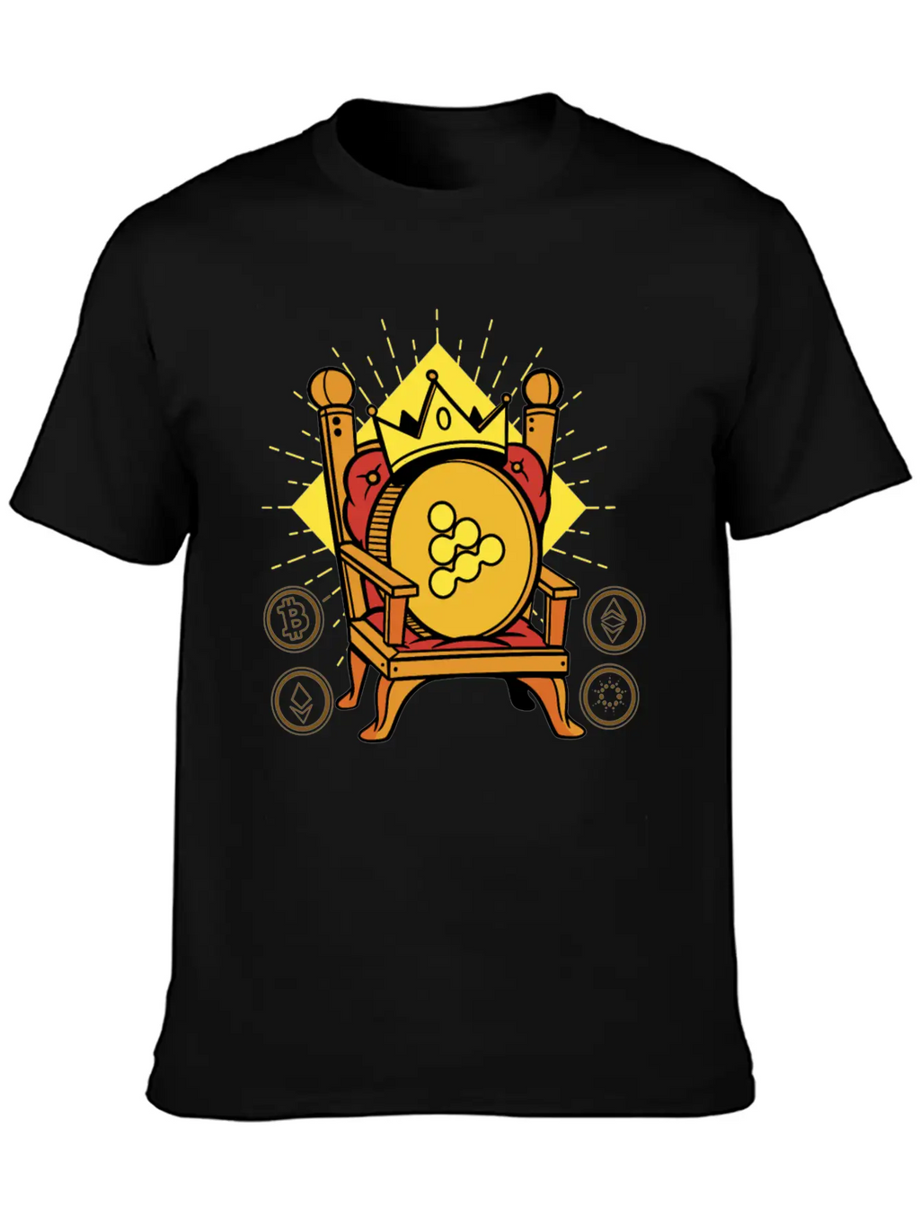 IExec RLC Is King Crypto Unisex Casual T-Shirt – Clean Design For Daily Comfort