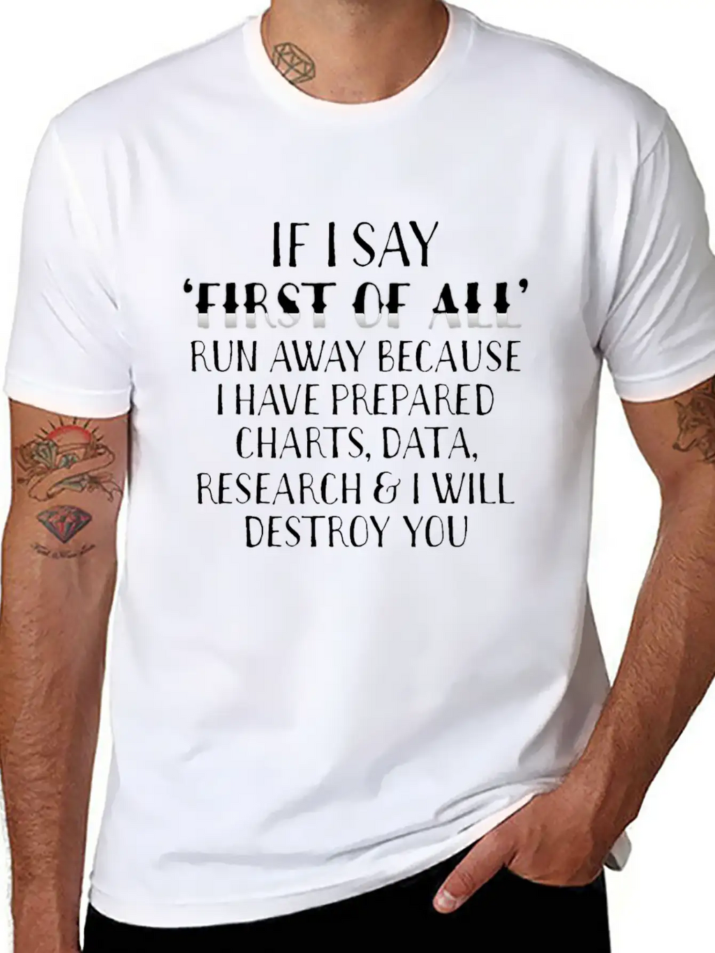 If I Say First Of All Unisex Casual T-Shirt – Clean Design For Daily Comfort