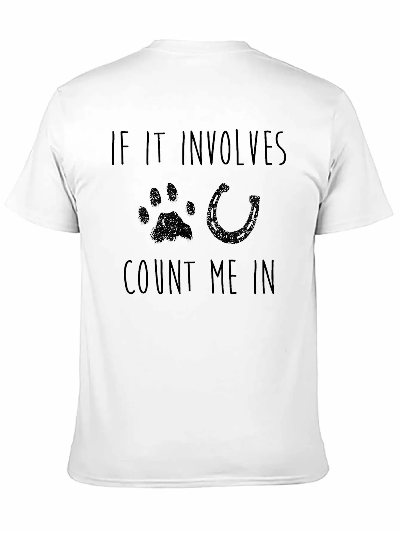 If It Involves Dogs And Horses Horse Lover T Shirt Unisex Casual T-Shirt – Clean Design For Daily Comfort