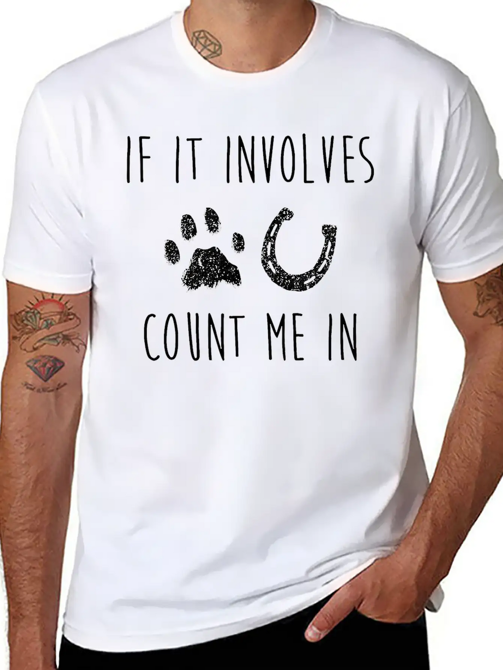 If It Involves Dogs And Horses Horse Lover T Shirt Unisex Casual T-Shirt – Clean Design For Daily Comfort