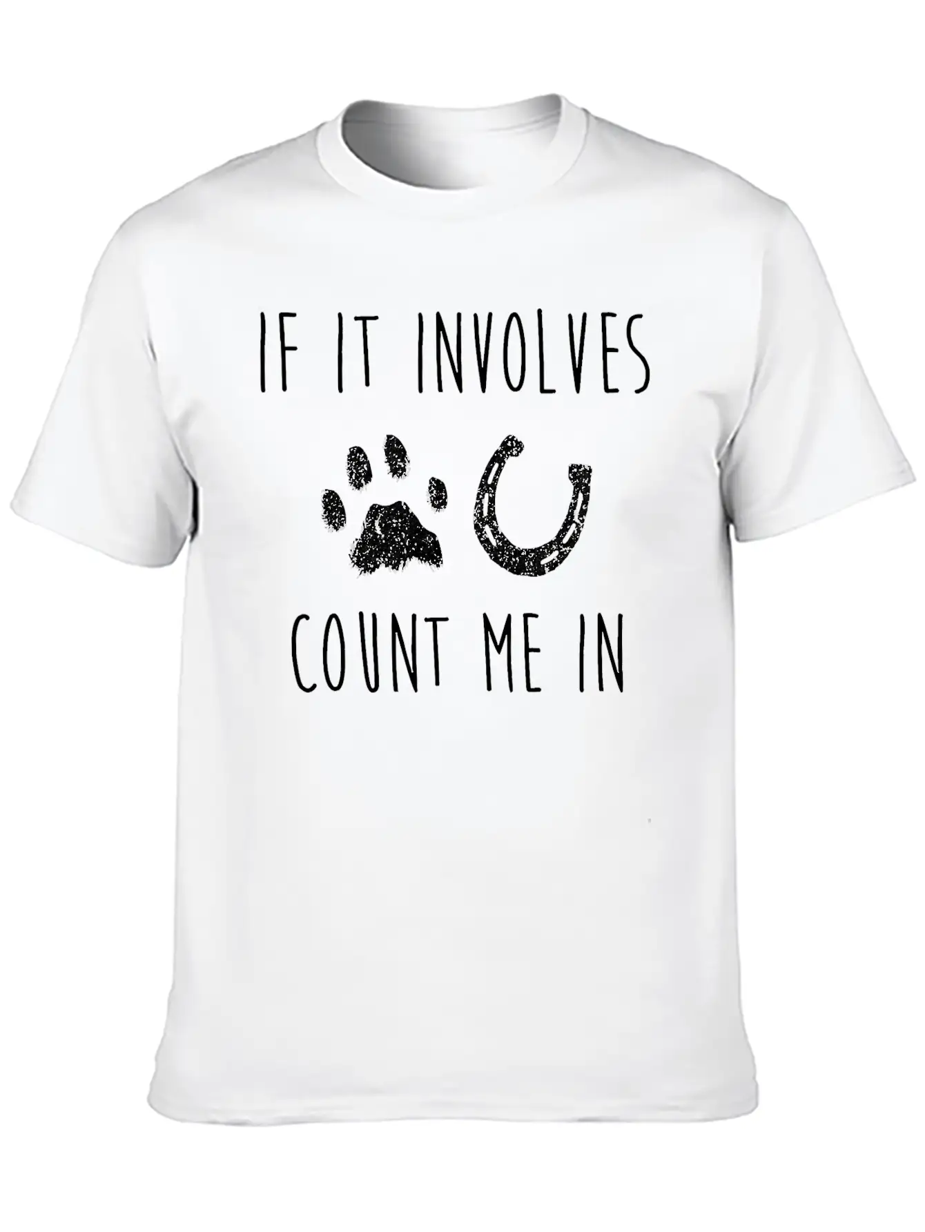 If It Involves Dogs And Horses Horse Lover T Shirt Unisex Casual T-Shirt – Clean Design For Daily Comfort
