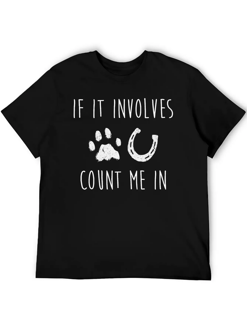 If It Involves Dogs And Horses Horse Lover T Shirt Unisex Casual T-Shirt – Clean Design For Daily Comfort