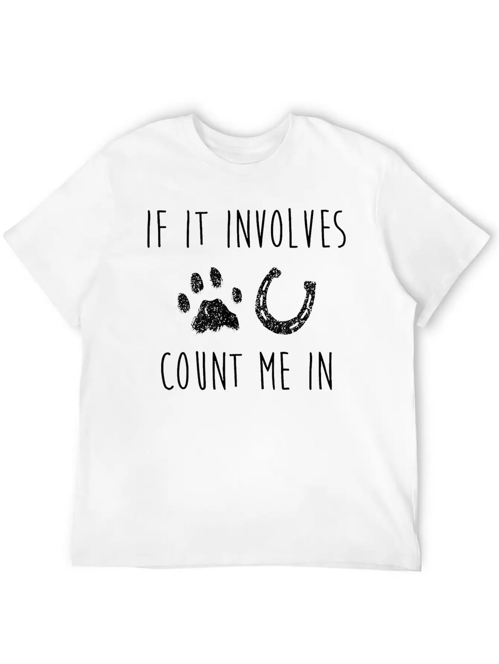 If It Involves Dogs And Horses Horse Lover T Shirt Unisex Casual T-Shirt – Clean Design For Daily Comfort