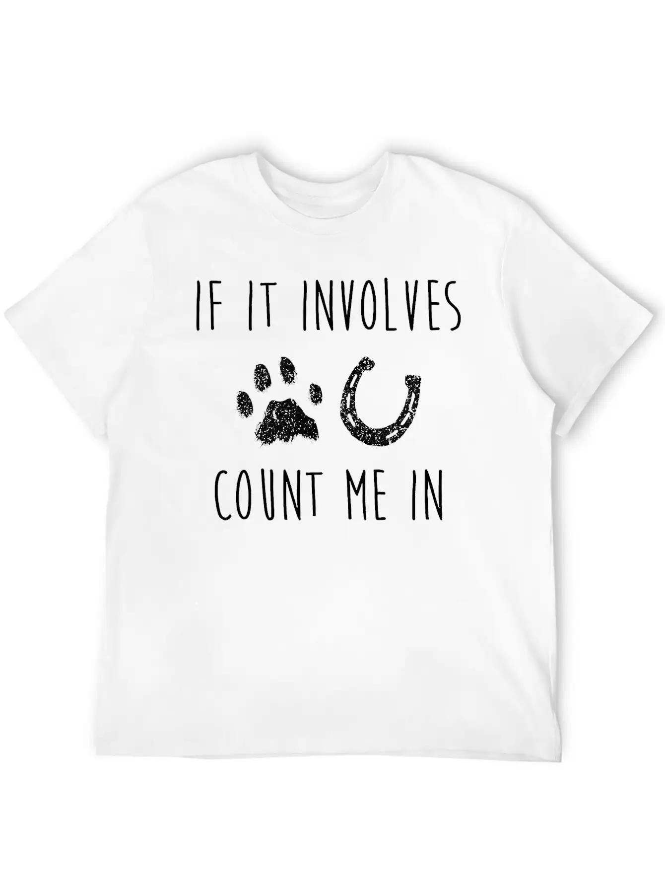 If It Involves Dogs And Horses Horse Lover T Shirt Unisex Casual T-Shirt – Clean Design For Daily Comfort