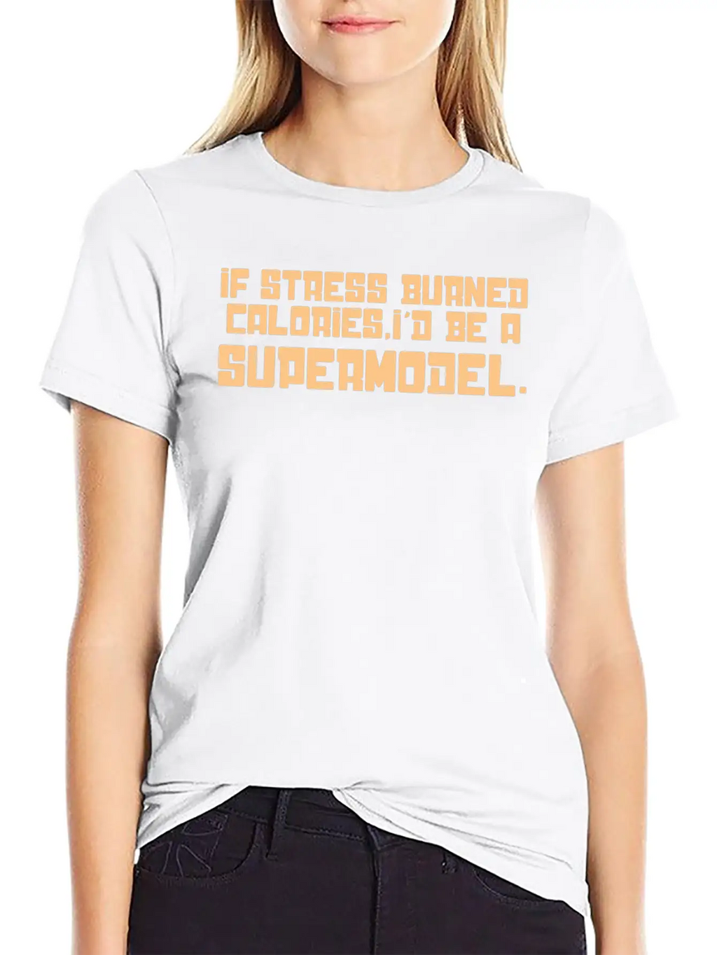 If Stress Burned Calories Unisex Casual T-Shirt – Clean Design For Daily Comfort