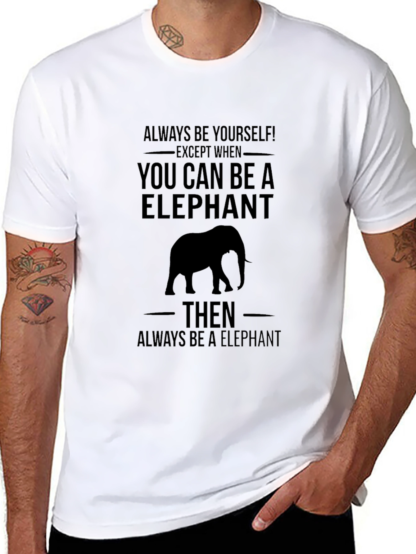 Be an Elephant Graphic T-Shirt