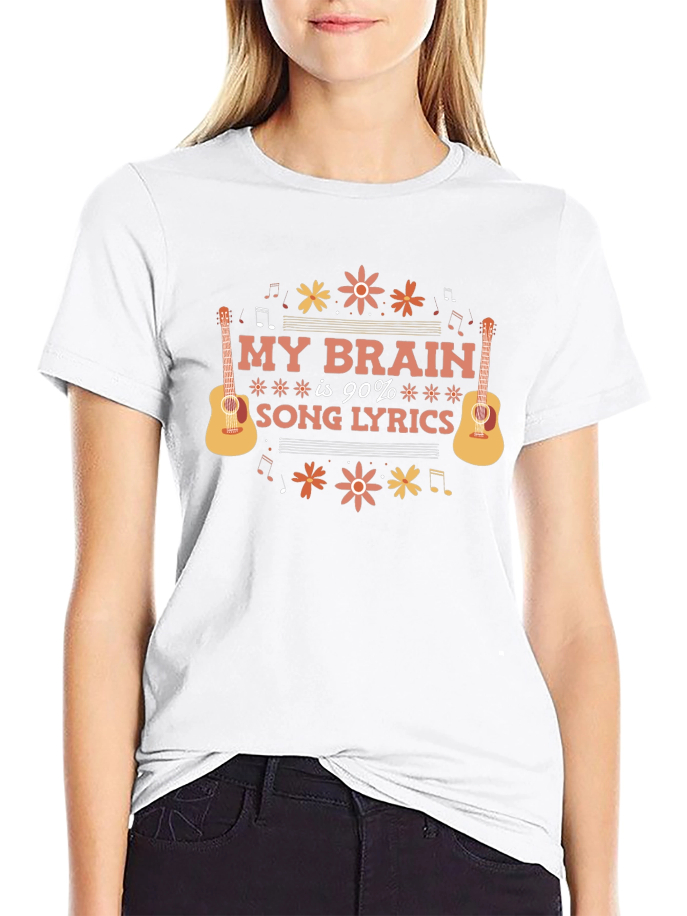 My Brain is 90% Song Lyrics T-Shirt