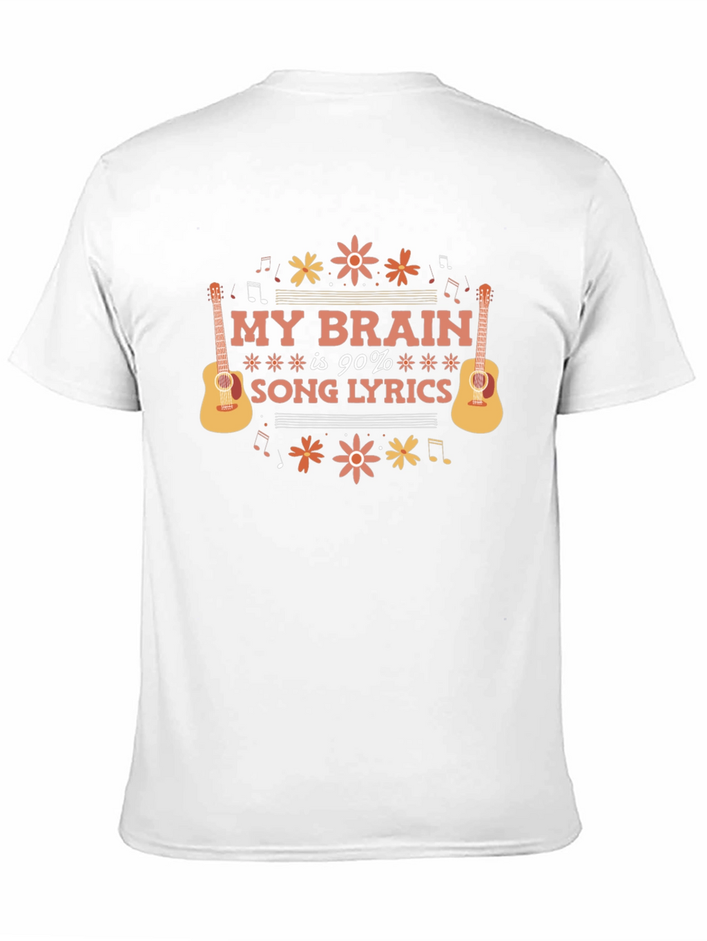 My Brain is 90% Song Lyrics T-Shirt