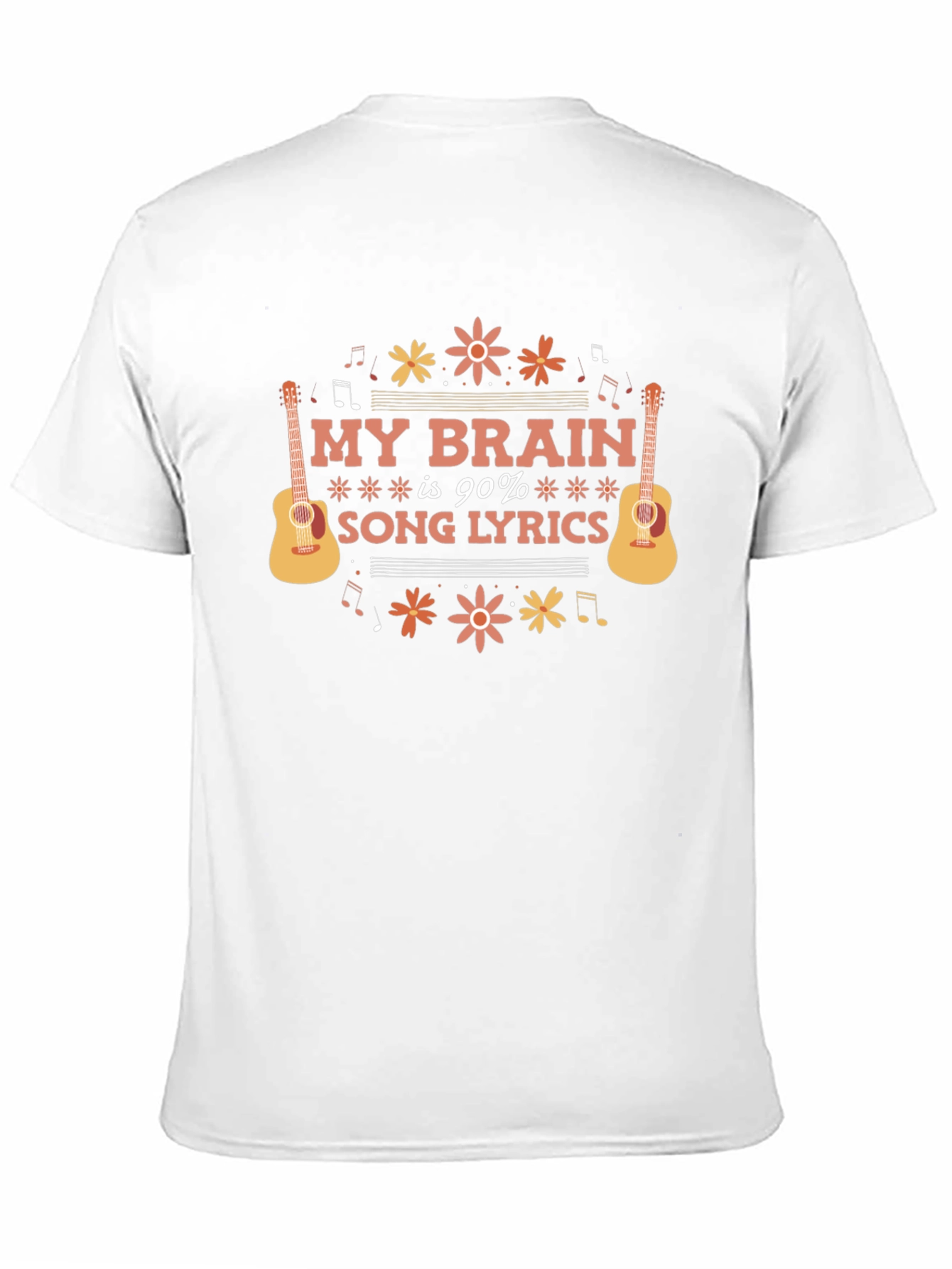 My Brain is 90% Song Lyrics T-Shirt