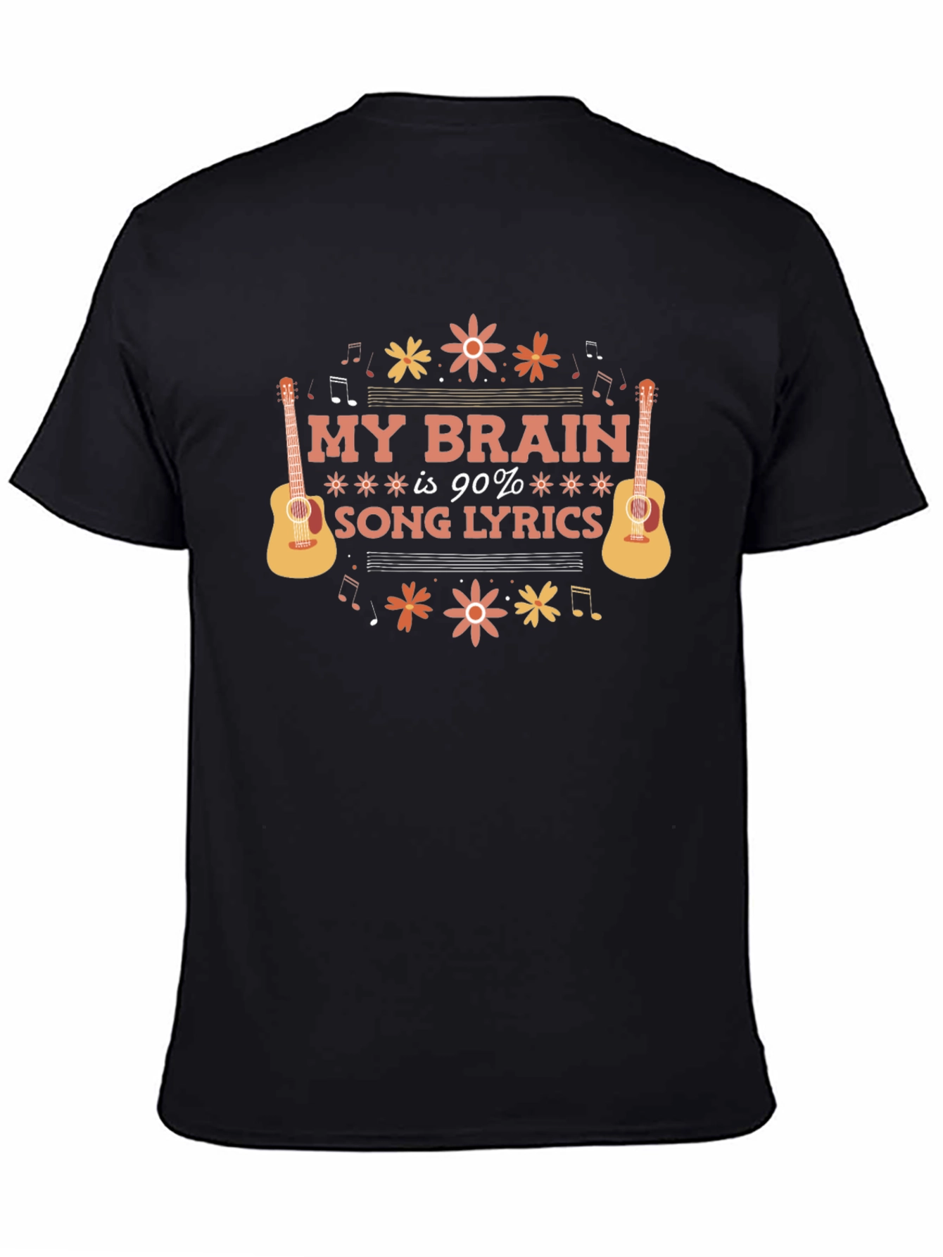 My Brain is 90% Song Lyrics T-Shirt