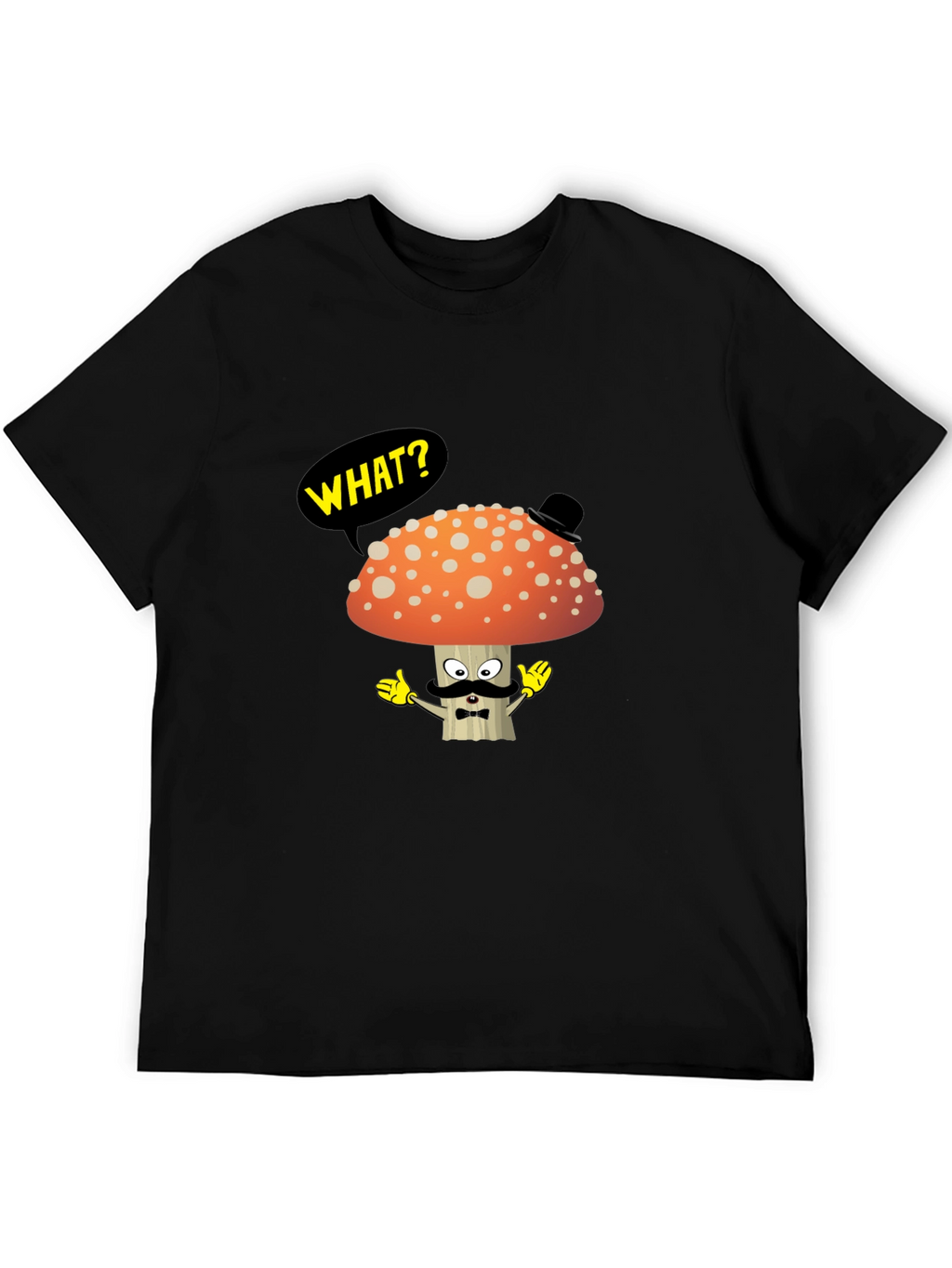 Mushroom Gentleman T-Shirt - Funny Cartoon Tee