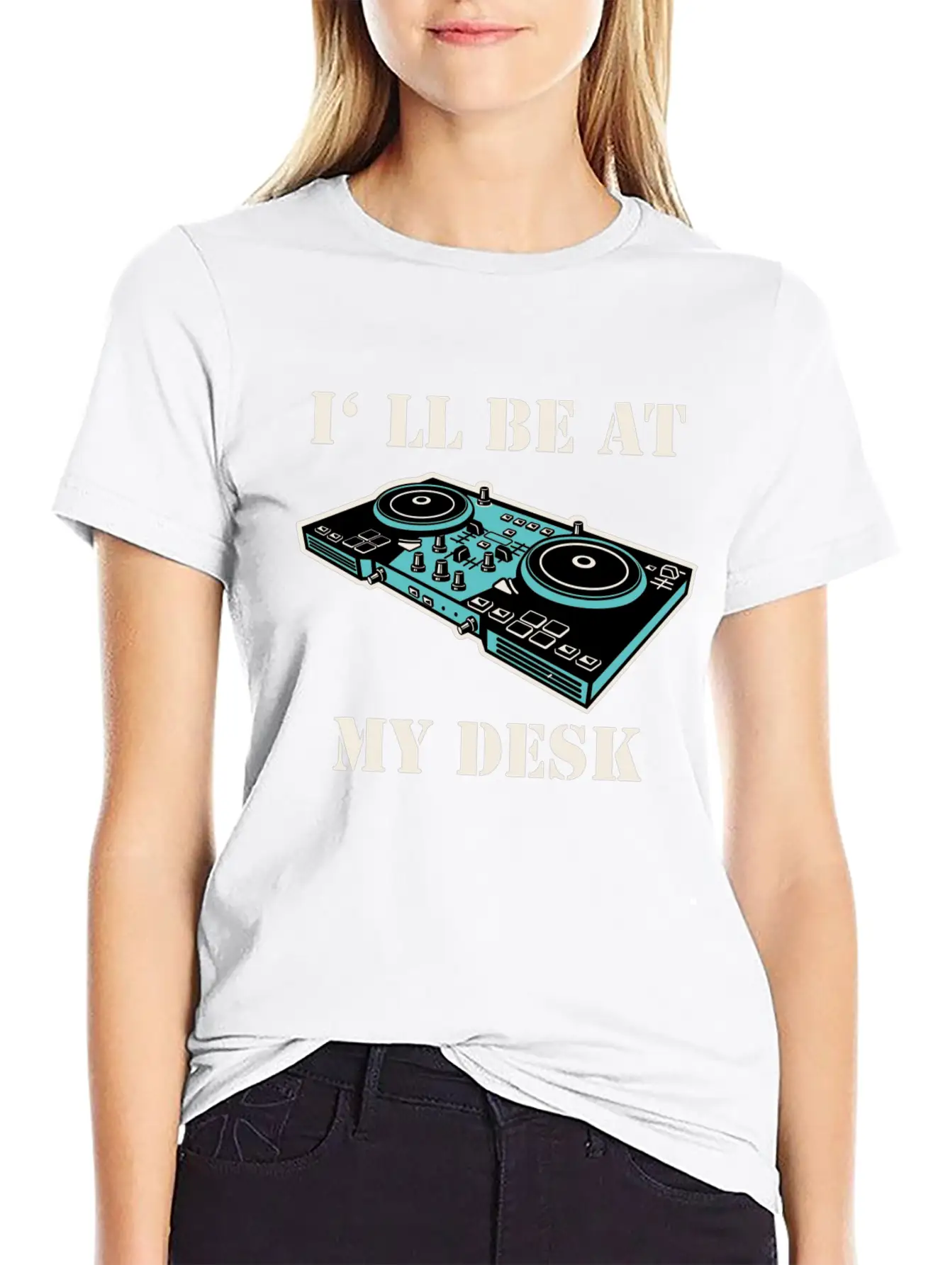 I'll Be At My Desk Shirt For DJs Breathable Soft Cotton T-Shirt – Timeless Casual Look